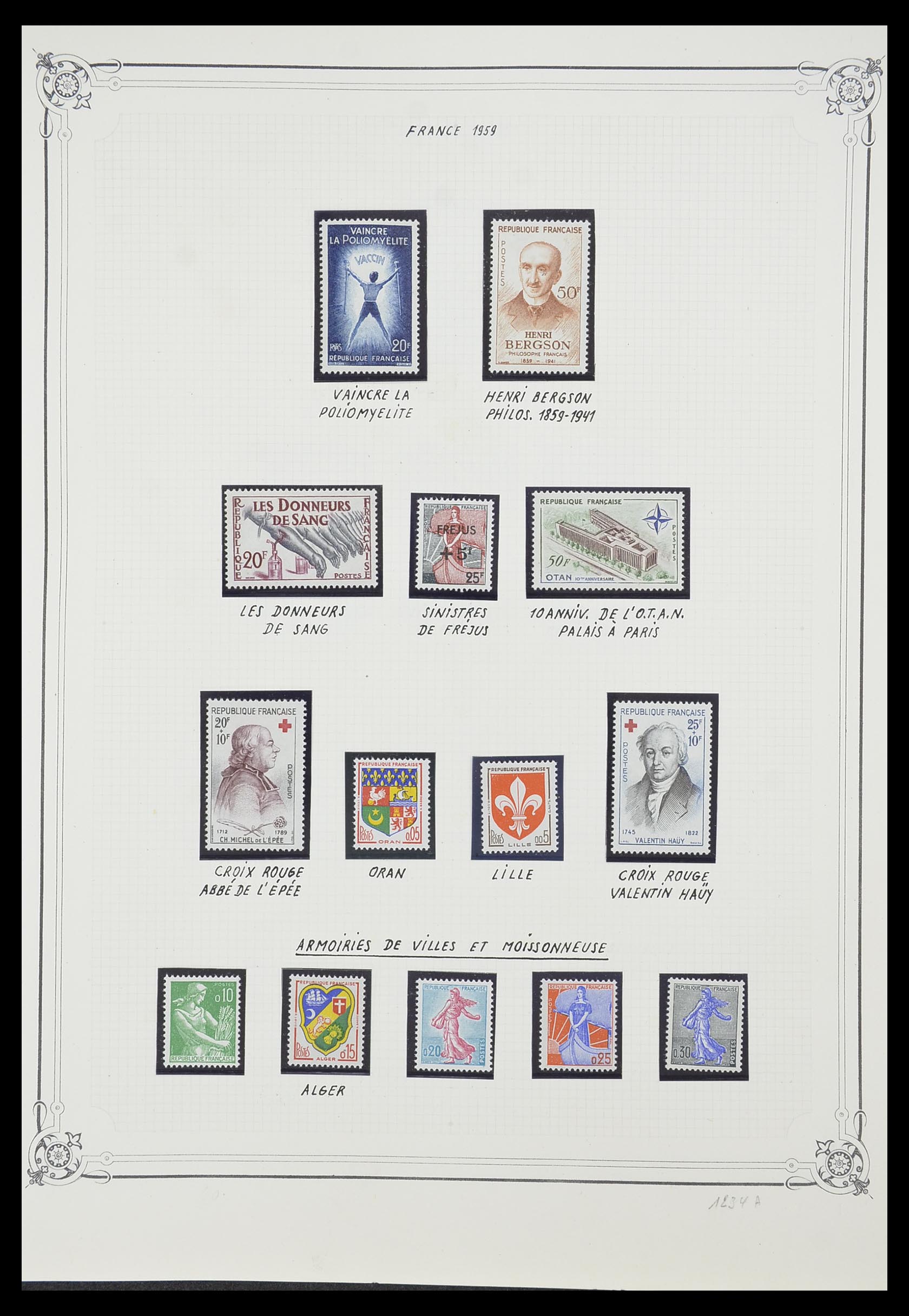 33847 035 - Postzegelverzameling 33847 Frankrijk 1951-1979.