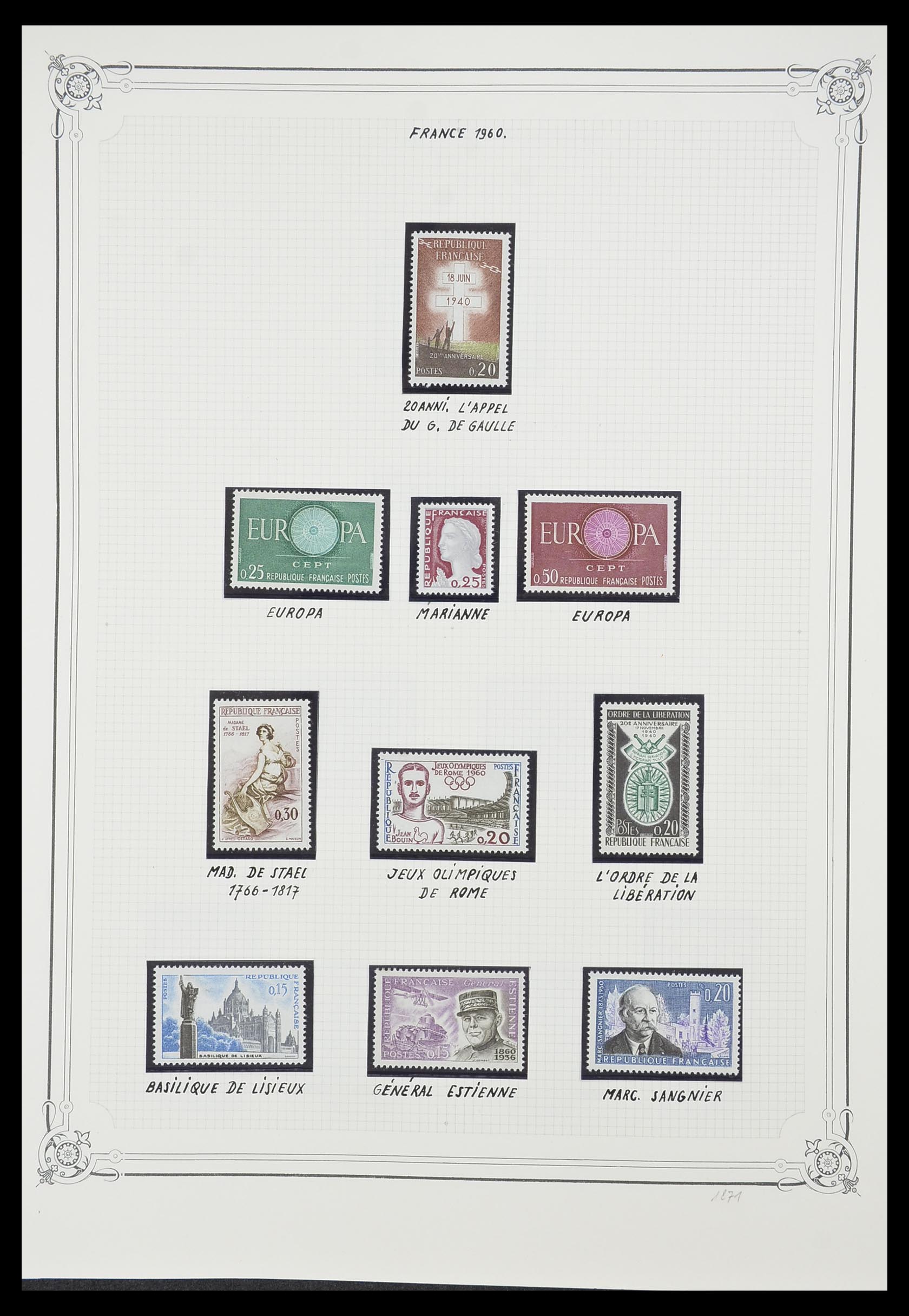 33847 039 - Postzegelverzameling 33847 Frankrijk 1951-1979.