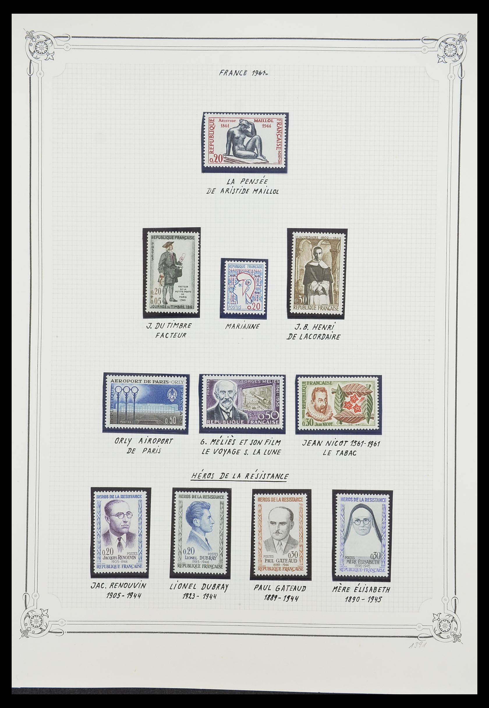 33847 041 - Postzegelverzameling 33847 Frankrijk 1951-1979.