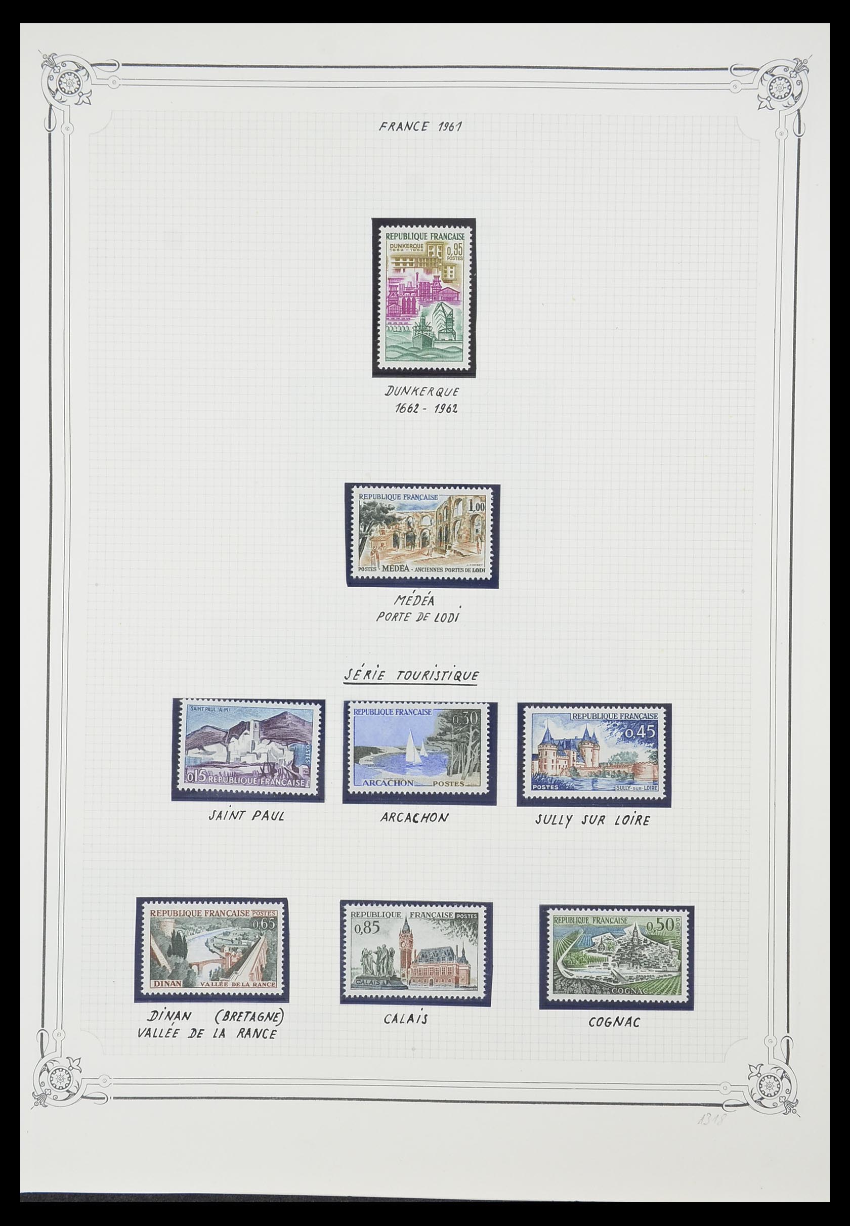 33847 044 - Postzegelverzameling 33847 Frankrijk 1951-1979.