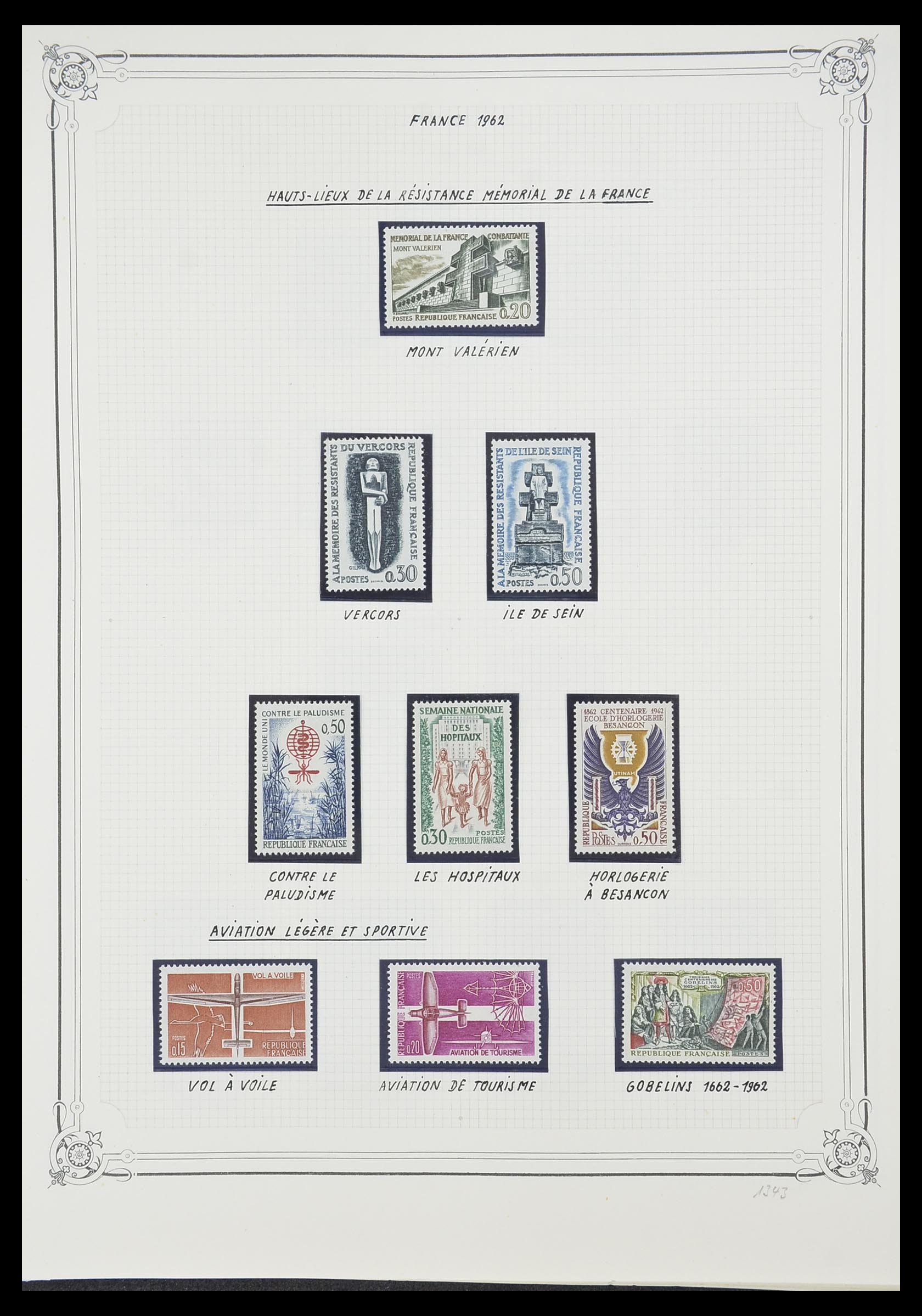 33847 047 - Postzegelverzameling 33847 Frankrijk 1951-1979.