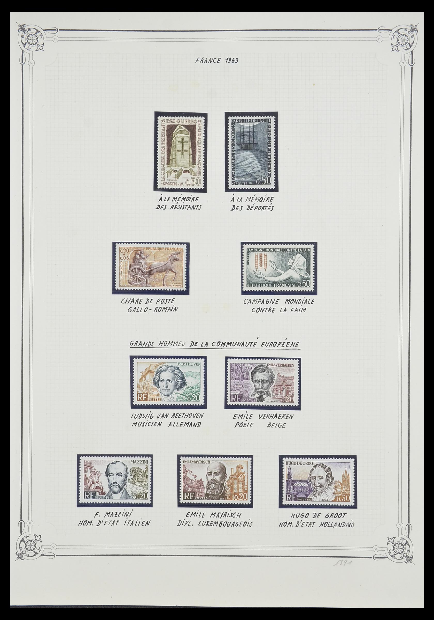 33847 052 - Postzegelverzameling 33847 Frankrijk 1951-1979.