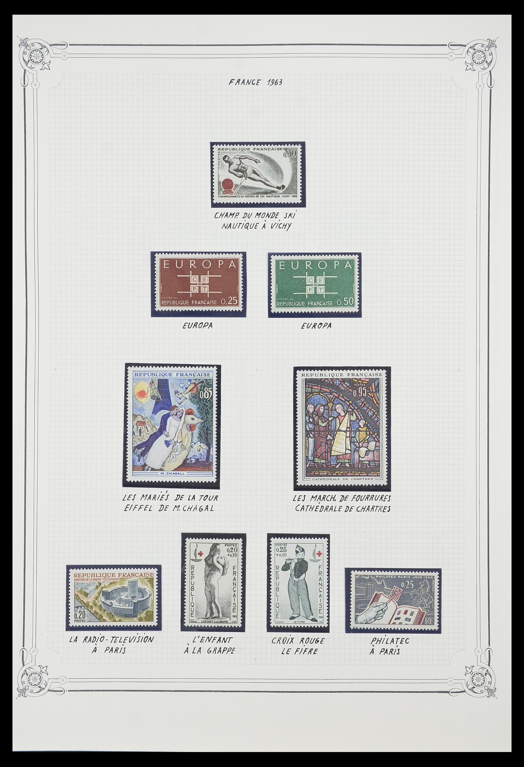33847 054 - Postzegelverzameling 33847 Frankrijk 1951-1979.