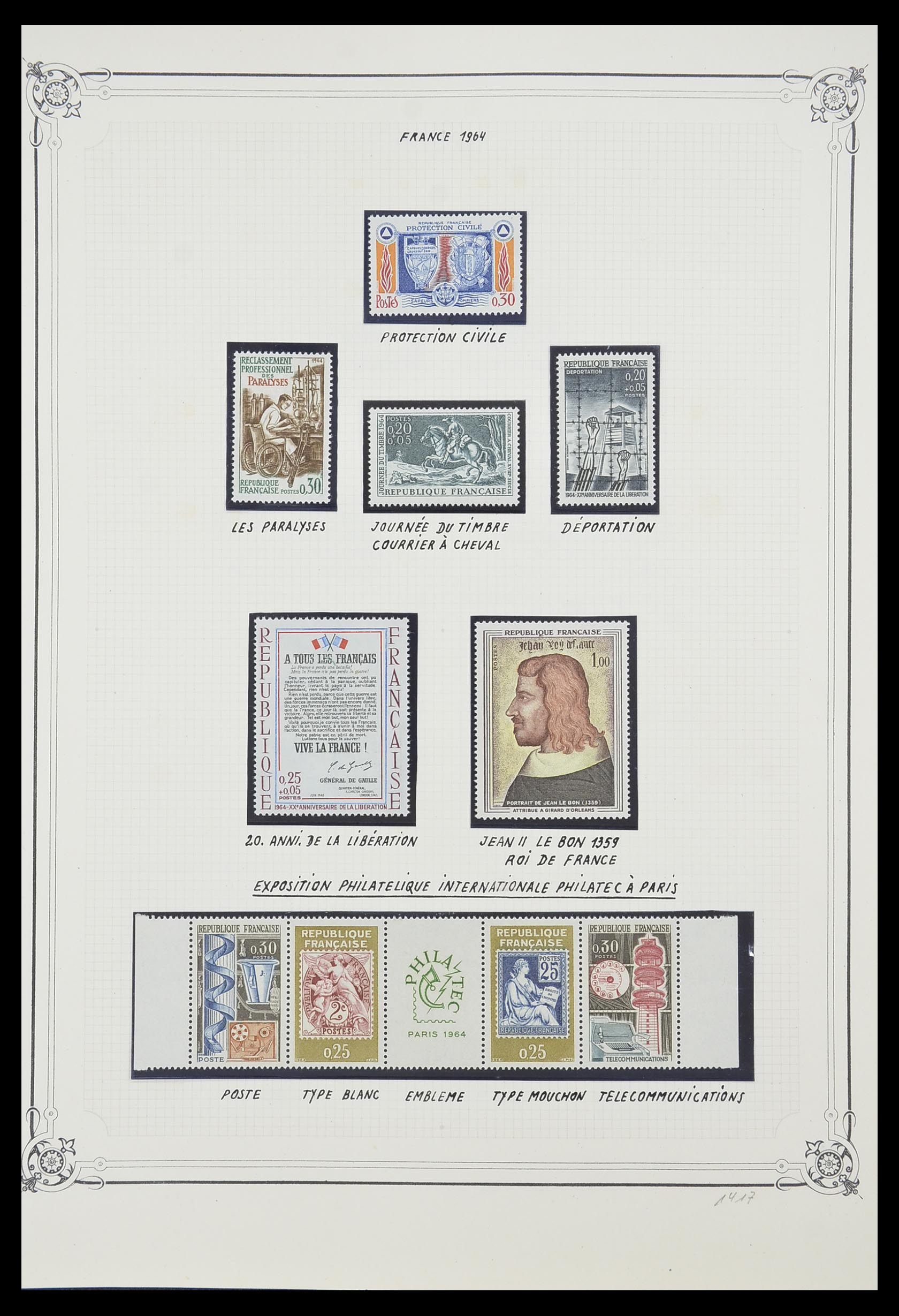33847 055 - Postzegelverzameling 33847 Frankrijk 1951-1979.