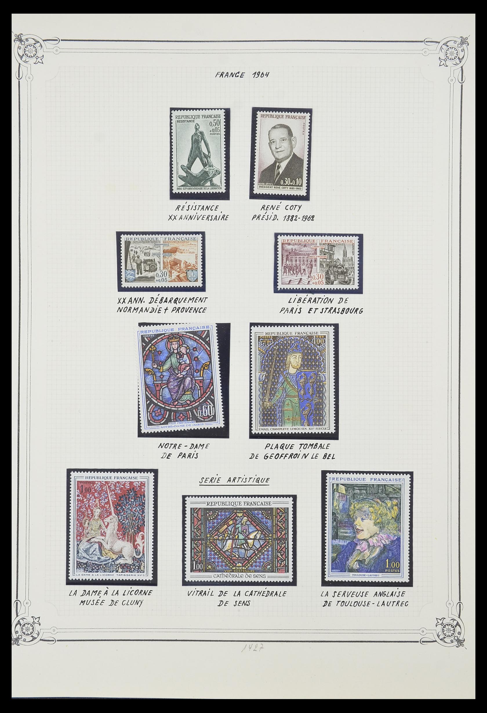 33847 056 - Stamp collection 33847 France 1951-1979.