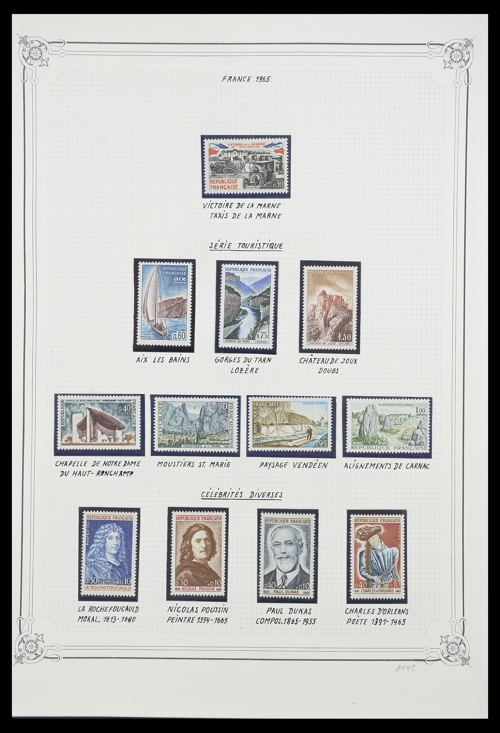 33847 058 - Stamp collection 33847 France 1951-1979.