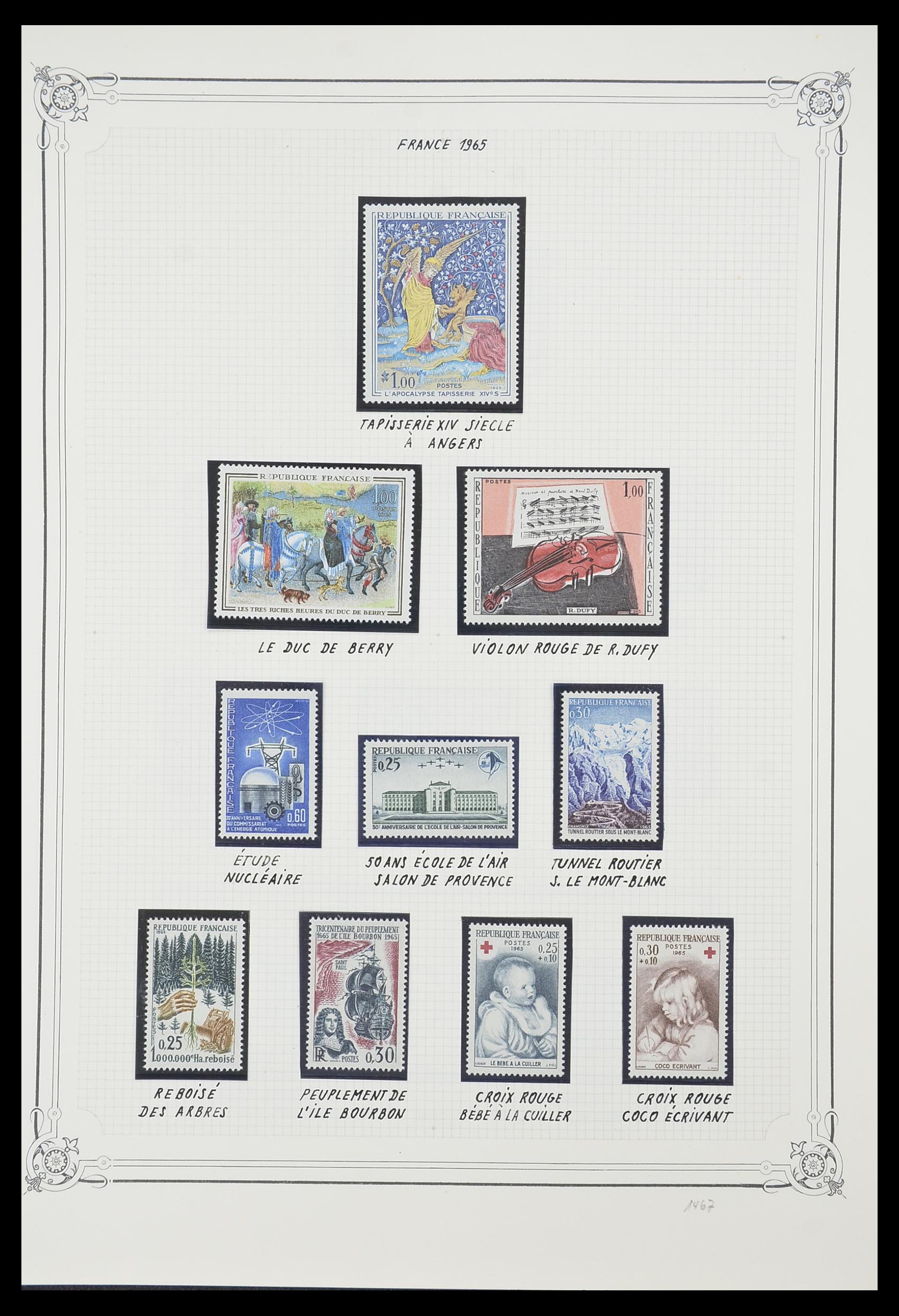 33847 060 - Postzegelverzameling 33847 Frankrijk 1951-1979.