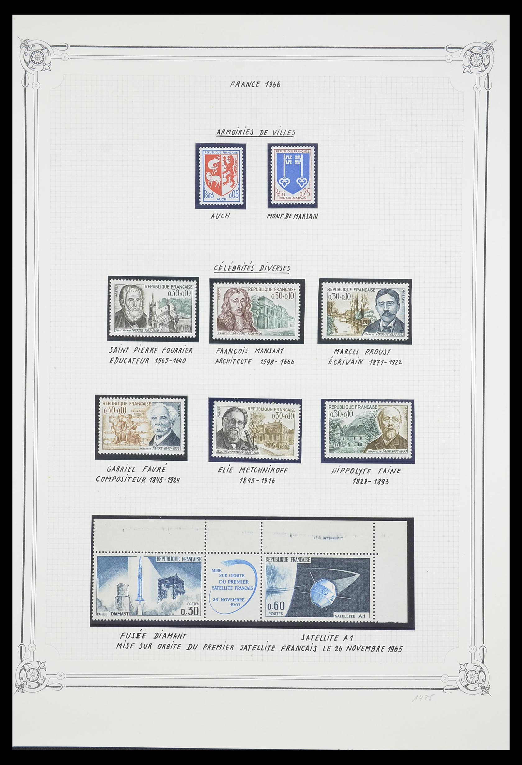 33847 061 - Stamp collection 33847 France 1951-1979.