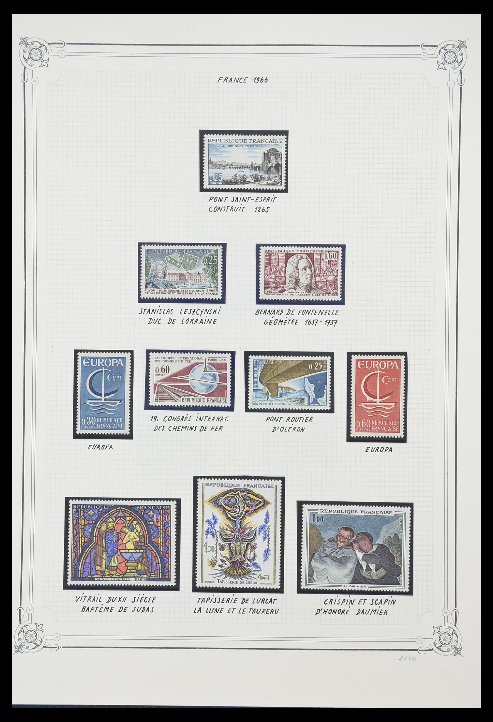 33847 063 - Stamp collection 33847 France 1951-1979.