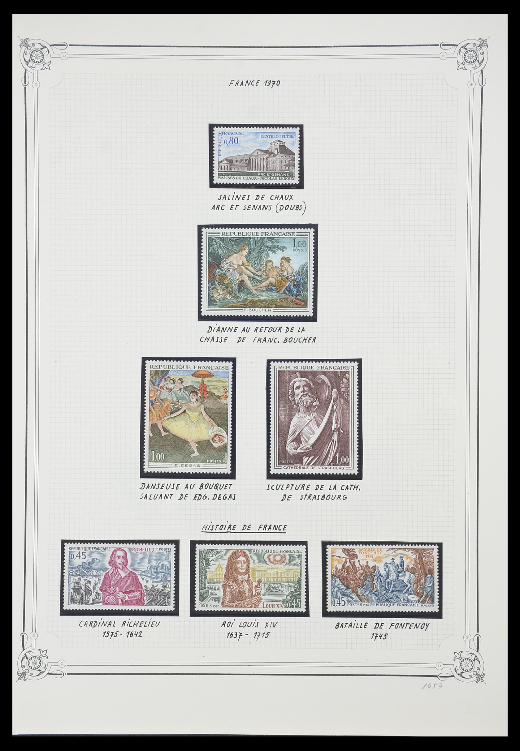 33847 080 - Stamp collection 33847 France 1951-1979.