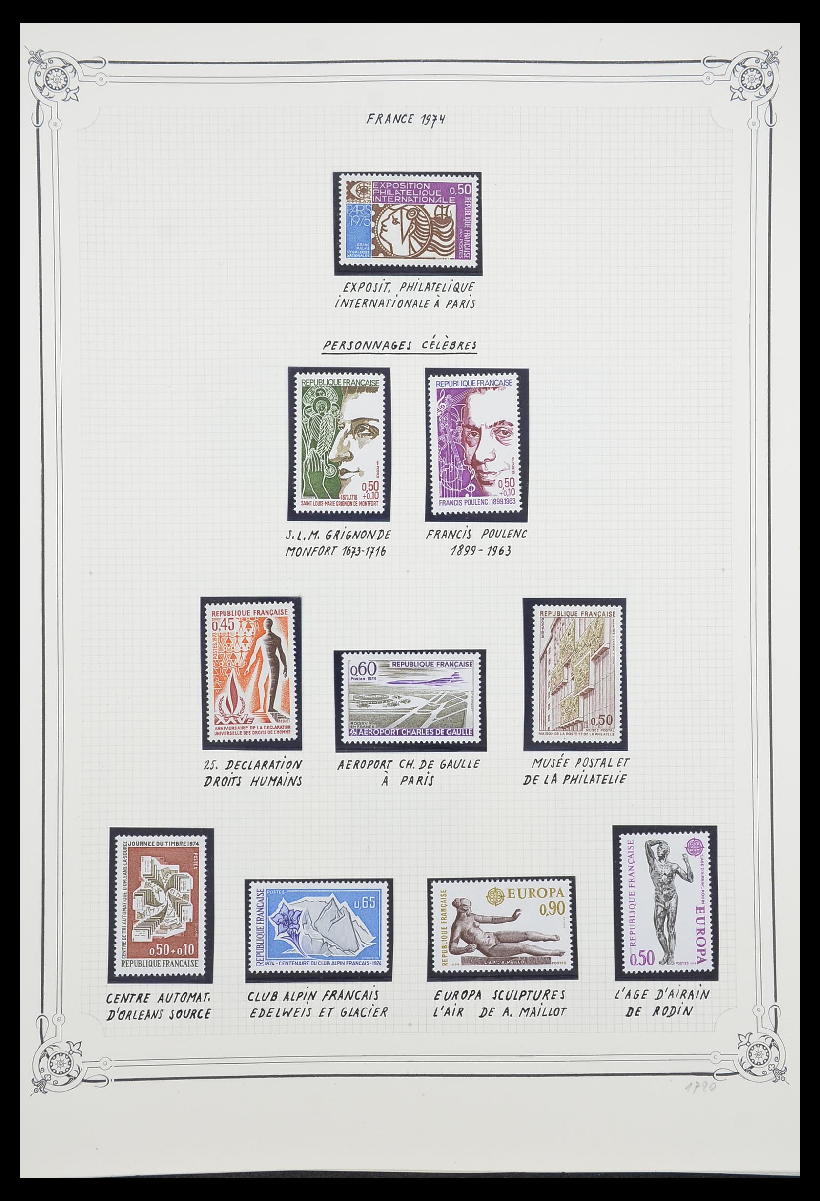33847 094 - Stamp collection 33847 France 1951-1979.