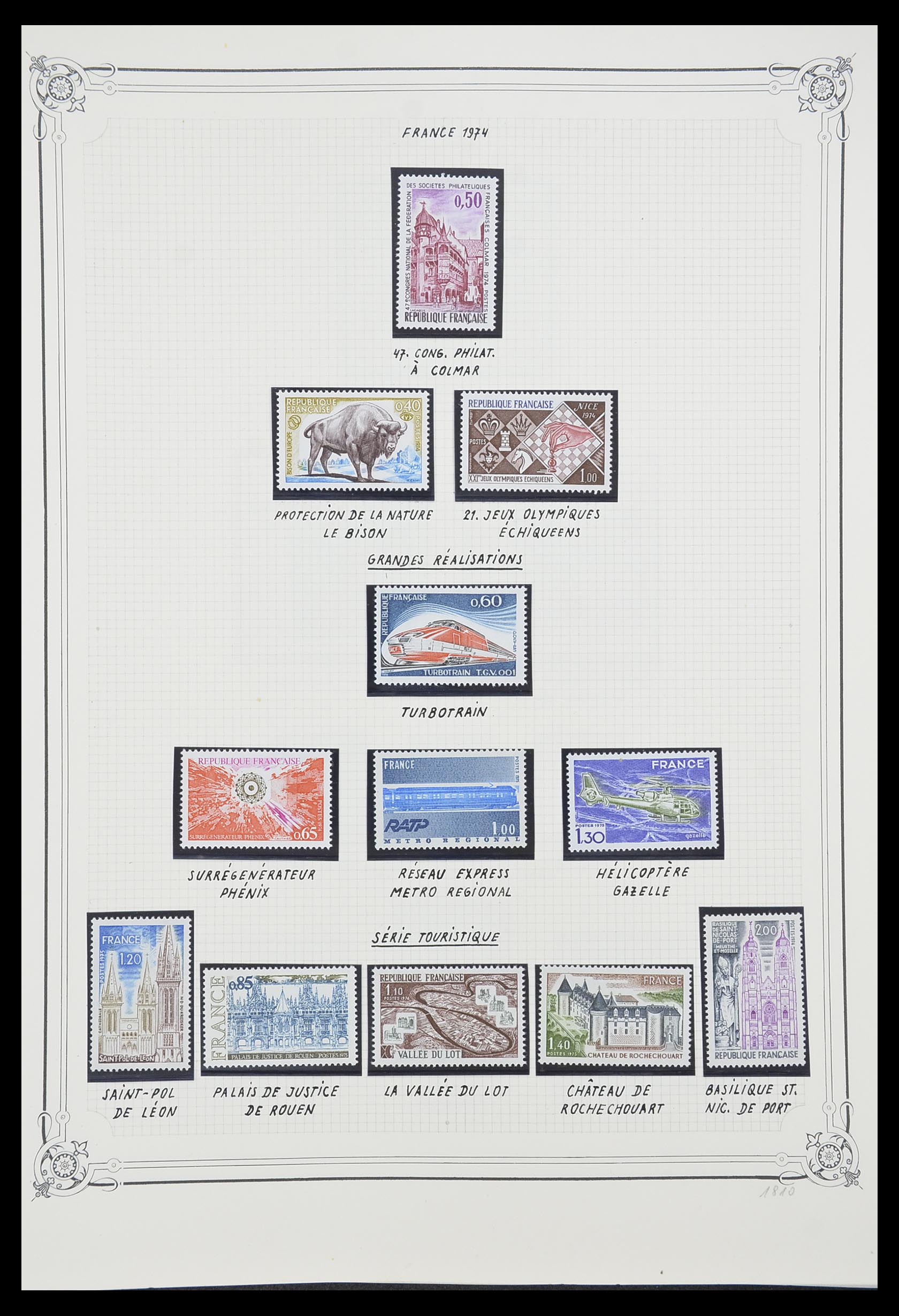 33847 096 - Stamp collection 33847 France 1951-1979.