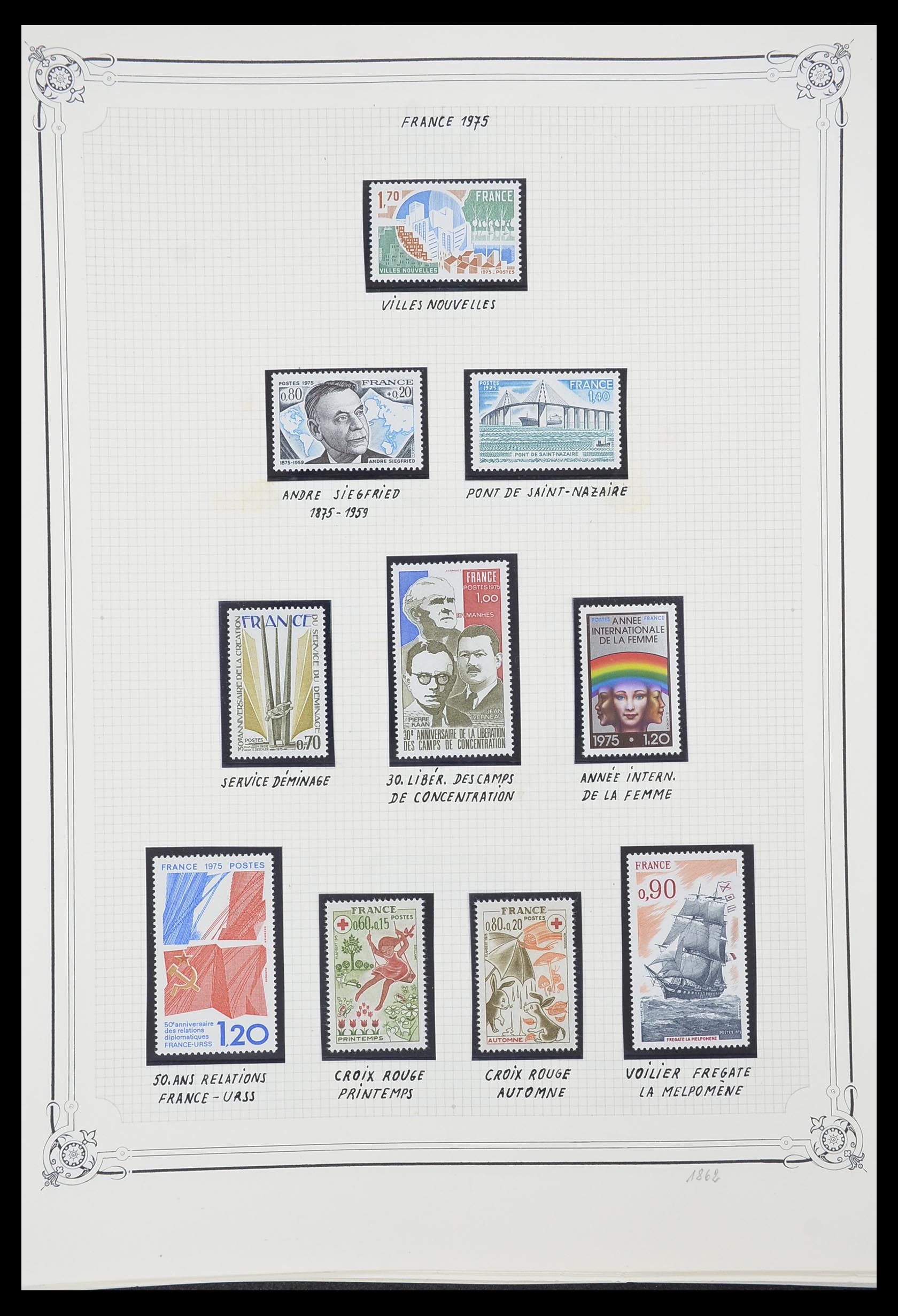 33847 101 - Stamp collection 33847 France 1951-1979.