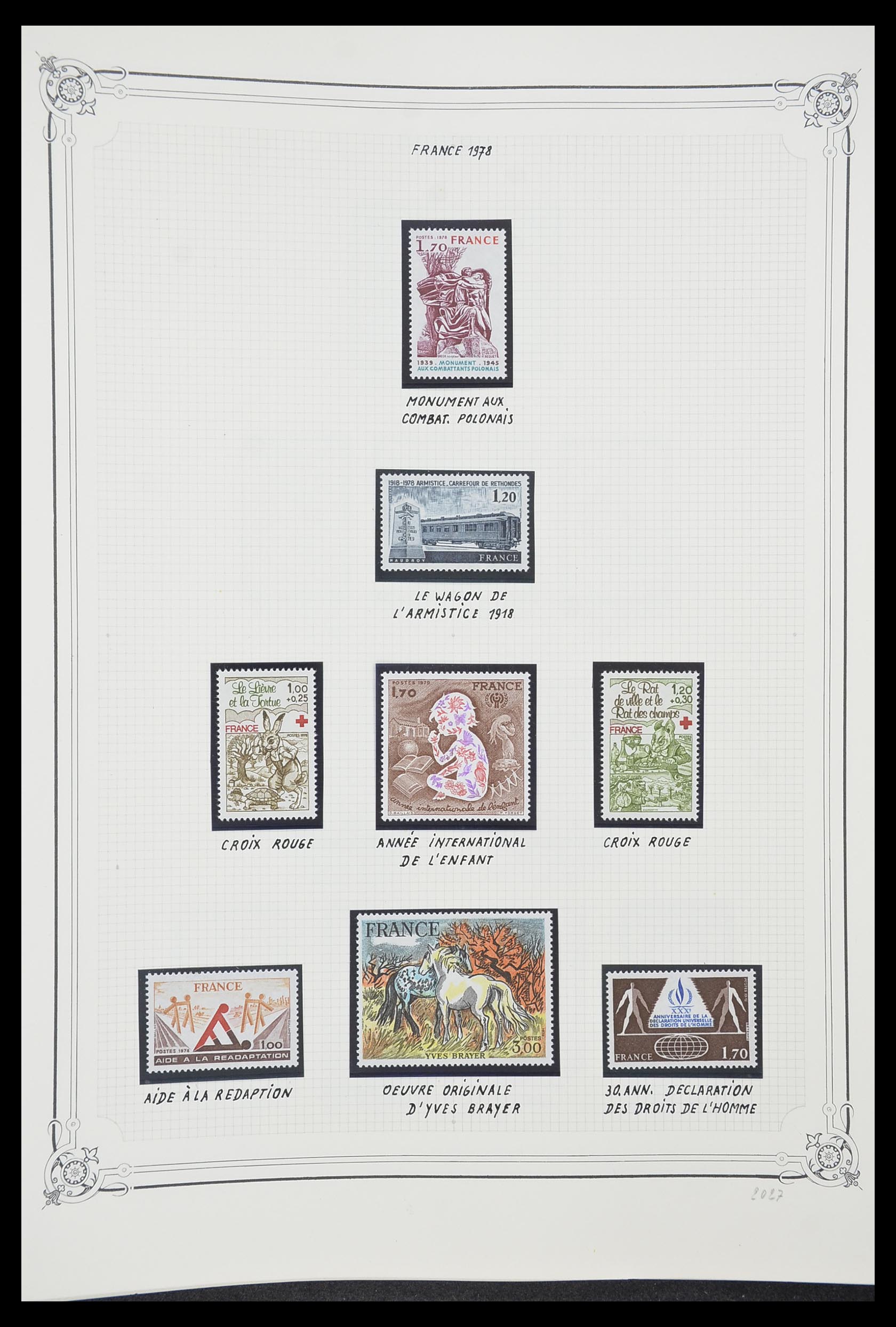 33847 117 - Stamp collection 33847 France 1951-1979.