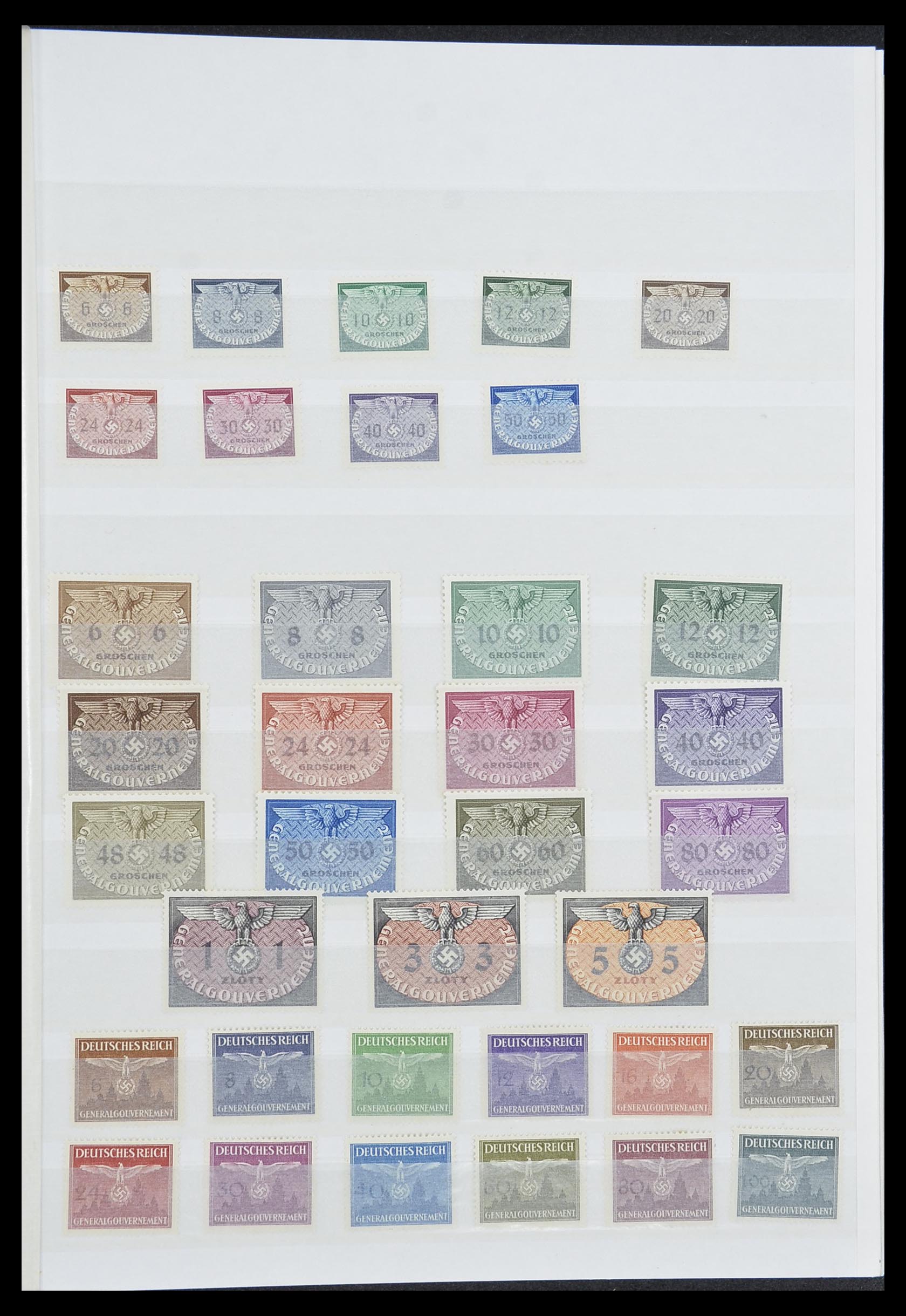 33850 004 - Postzegelverzameling 33850 Duitse bezettingen 2e wereldoorlog 1939-19