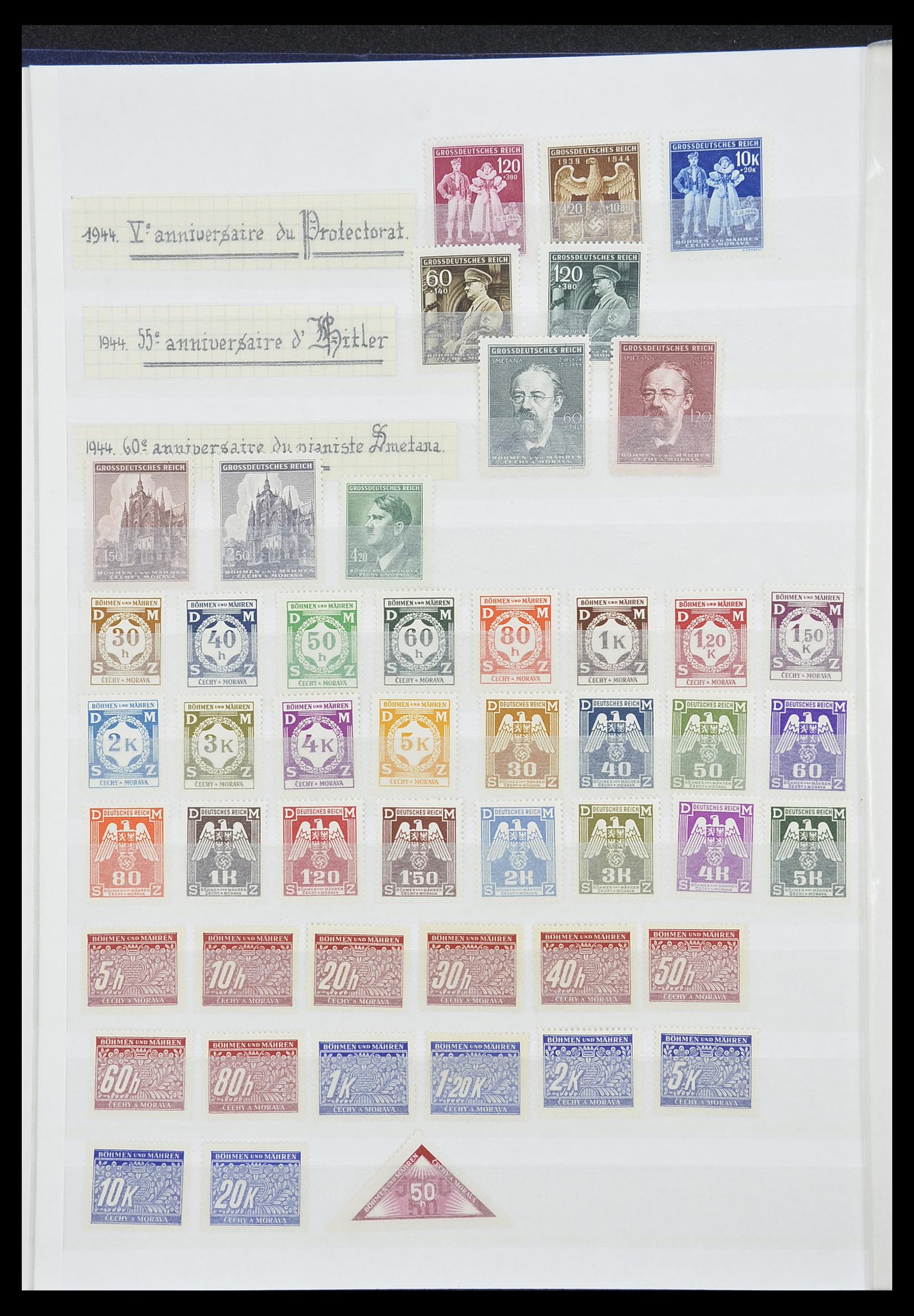 33850 012 - Postzegelverzameling 33850 Duitse bezettingen 2e wereldoorlog 1939-19