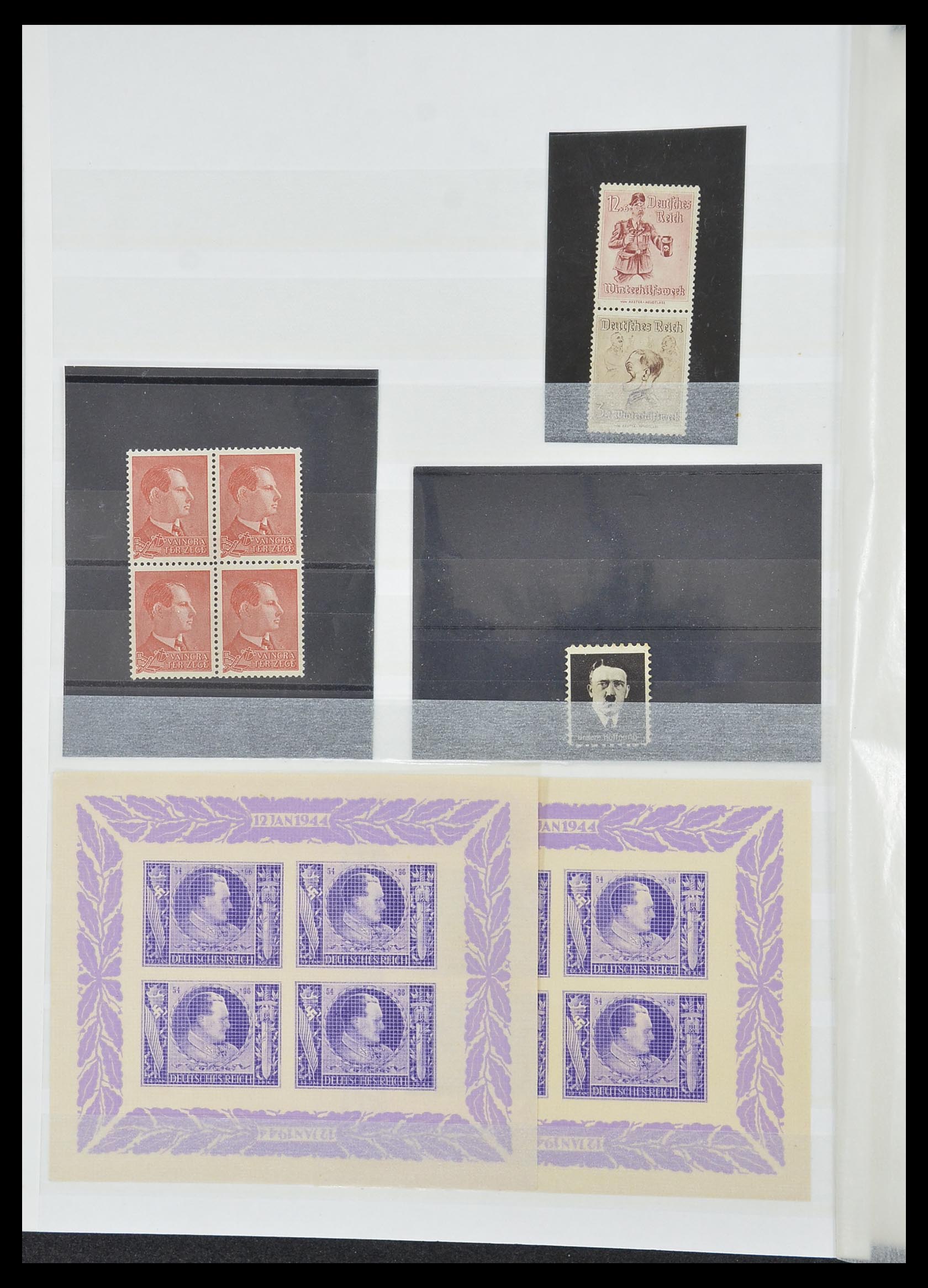 33850 022 - Postzegelverzameling 33850 Duitse bezettingen 2e wereldoorlog 1939-19