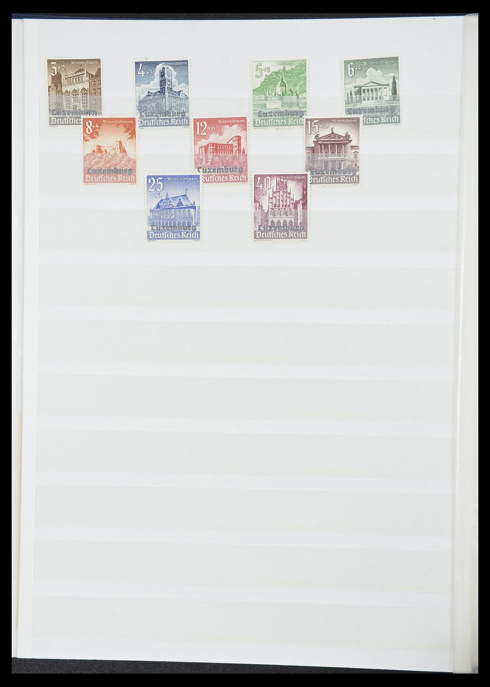 33850 025 - Postzegelverzameling 33850 Duitse bezettingen 2e wereldoorlog 1939-19