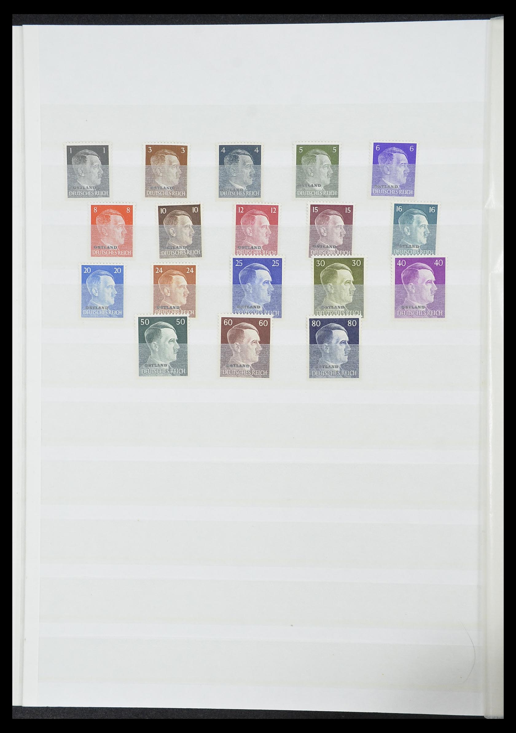 33850 035 - Postzegelverzameling 33850 Duitse bezettingen 2e wereldoorlog 1939-19