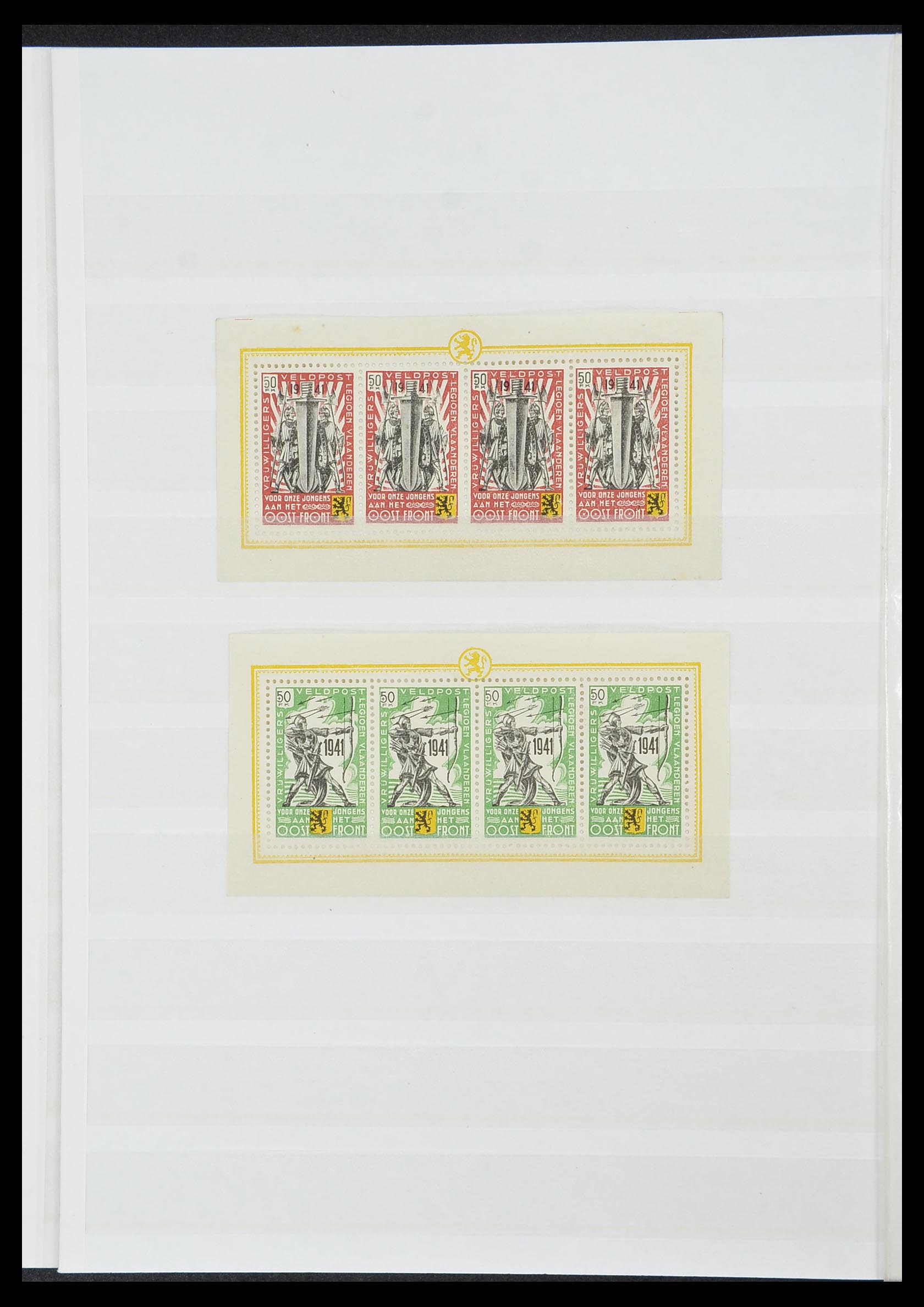 33850 036 - Postzegelverzameling 33850 Duitse bezettingen 2e wereldoorlog 1939-19