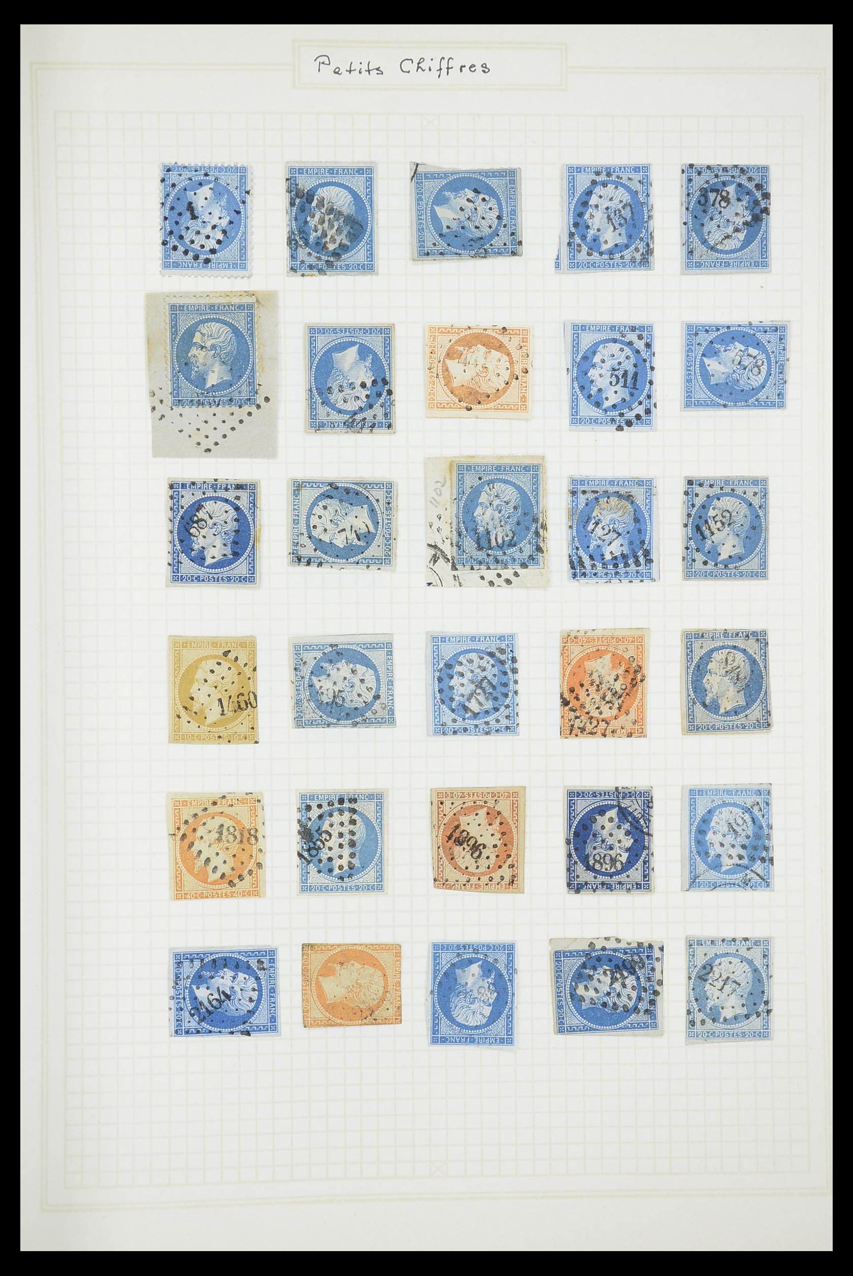 33851 009 - Stamp collection 33851 France classic cancels.