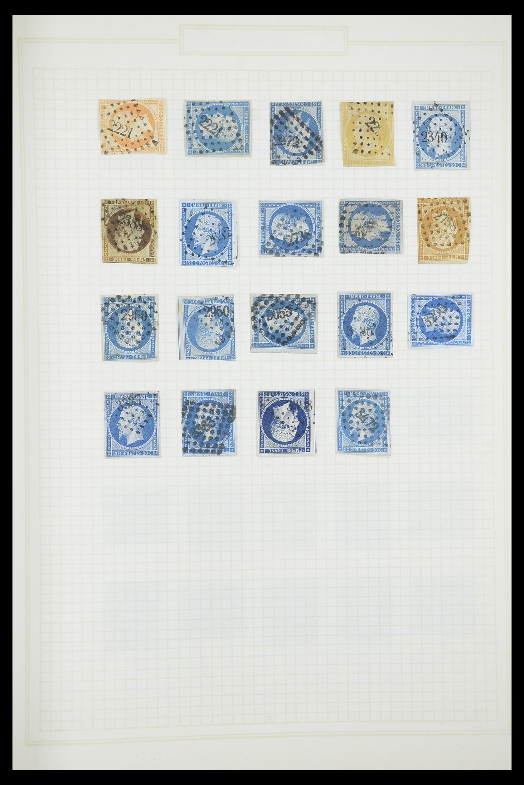 33851 010 - Stamp collection 33851 France classic cancels.