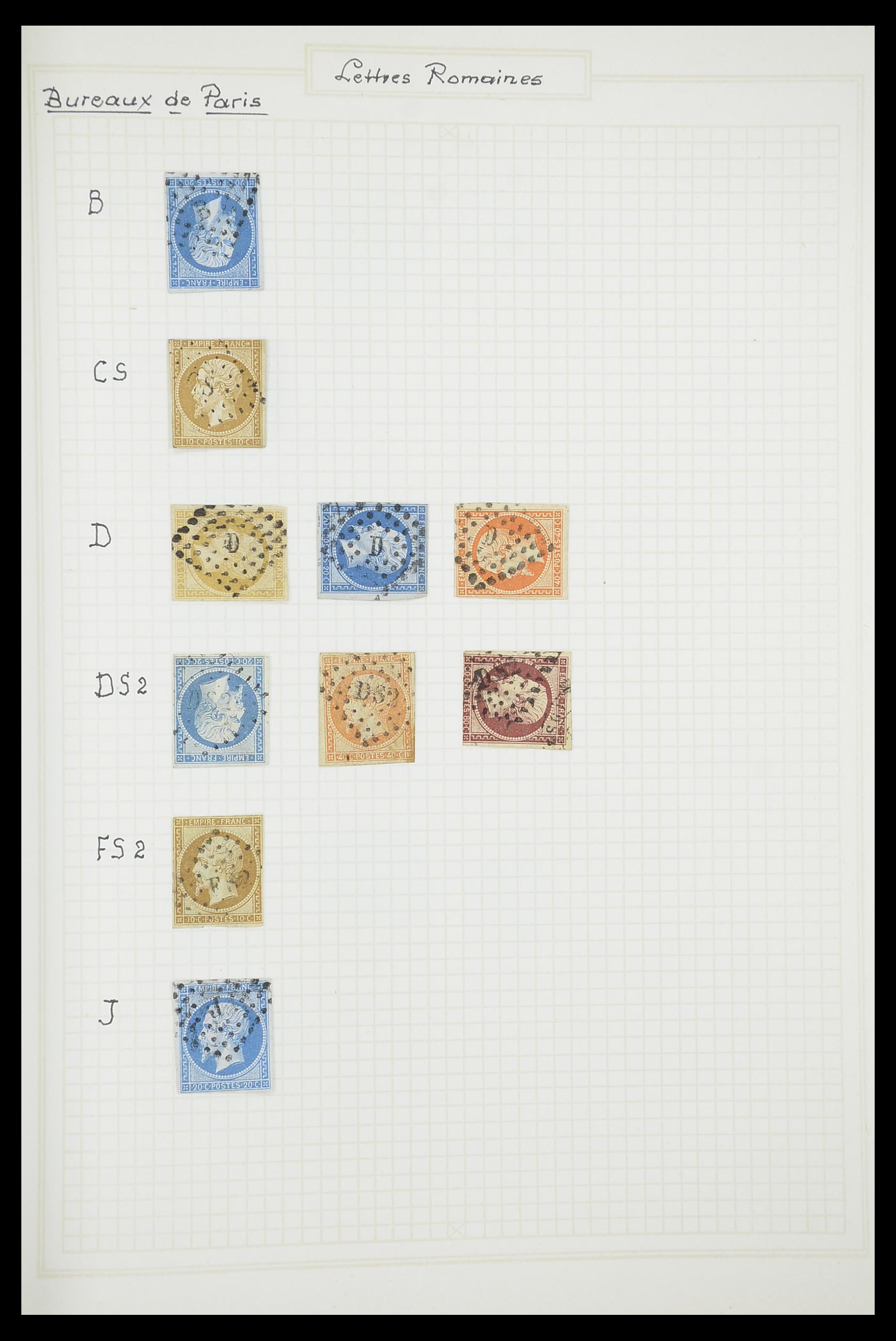 33851 015 - Stamp collection 33851 France classic cancels.