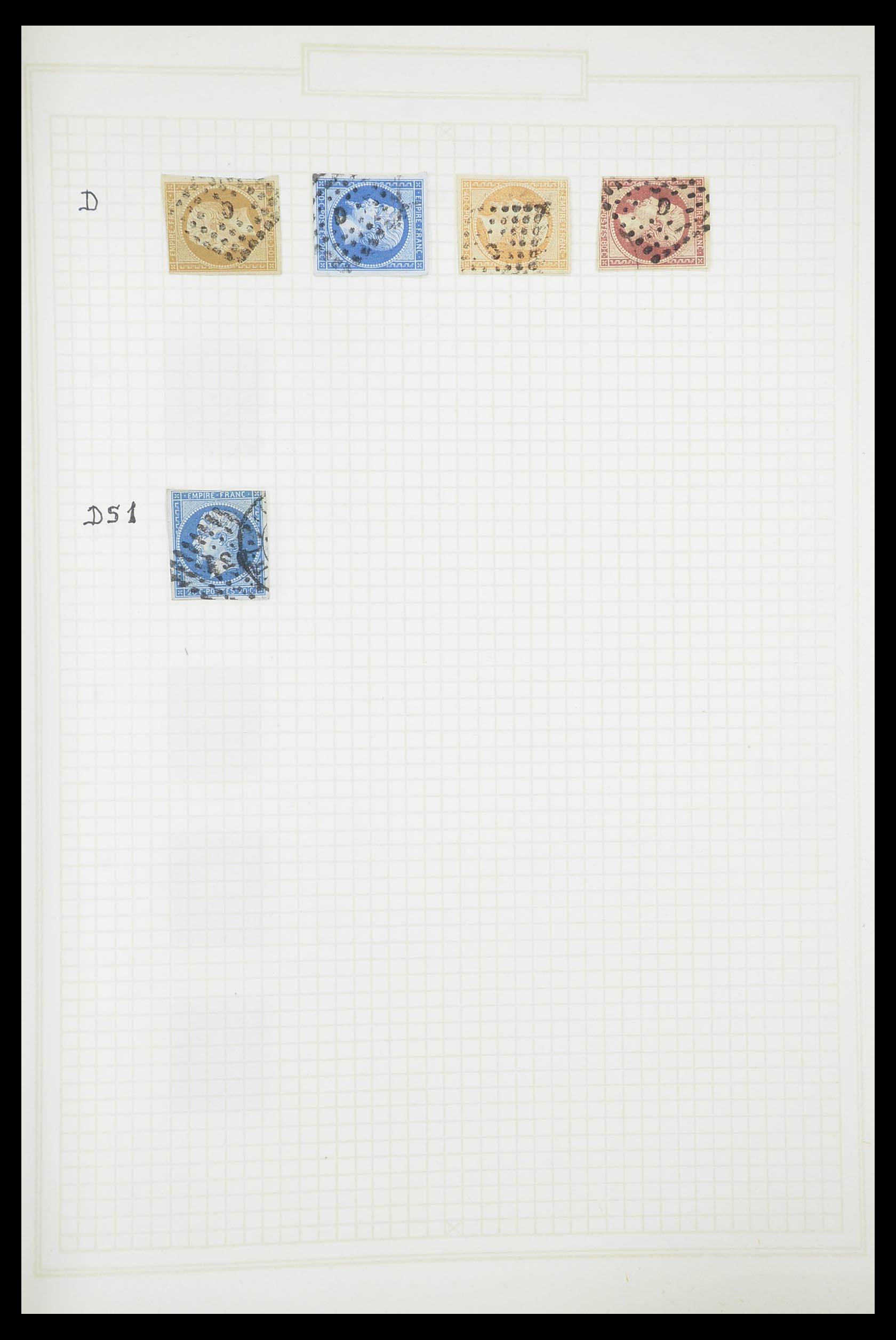 33851 018 - Stamp collection 33851 France classic cancels.