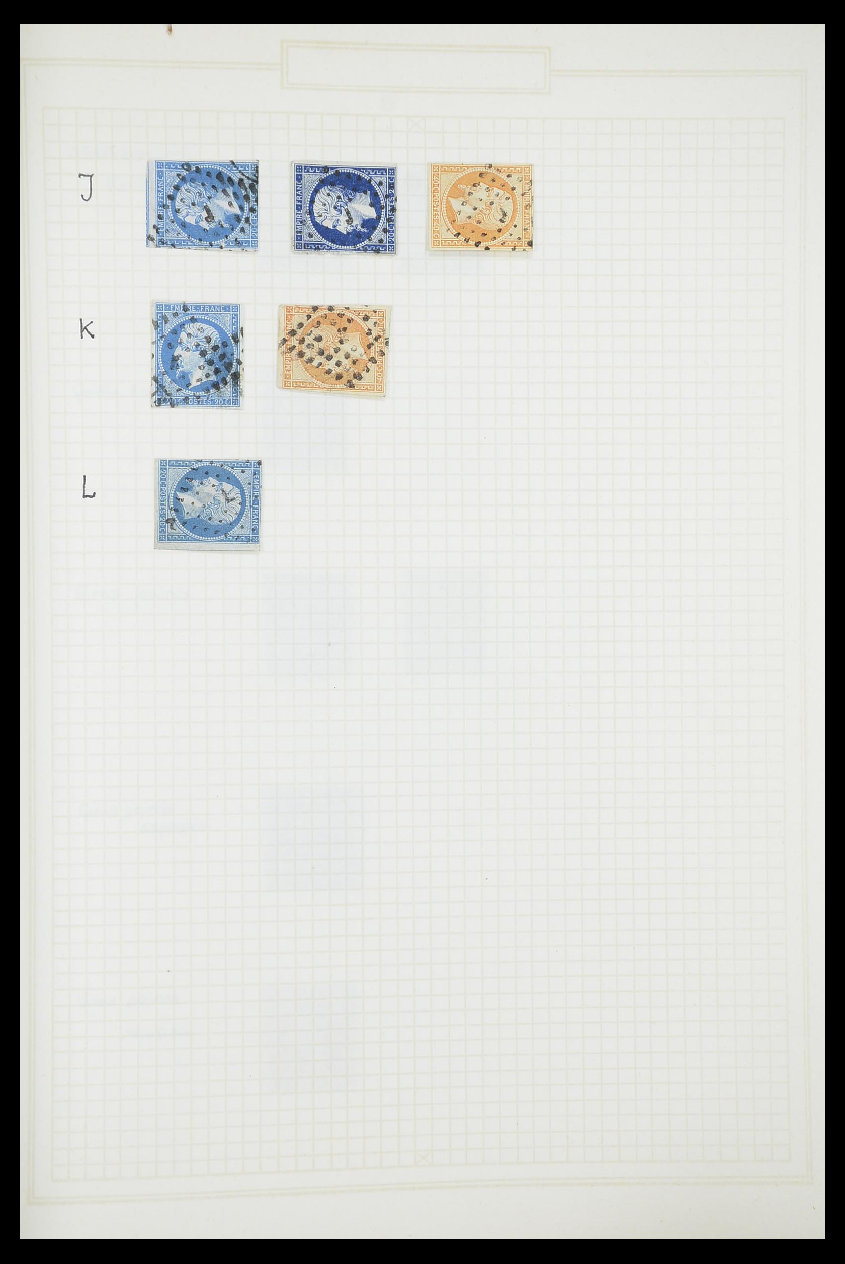 33851 020 - Stamp collection 33851 France classic cancels.