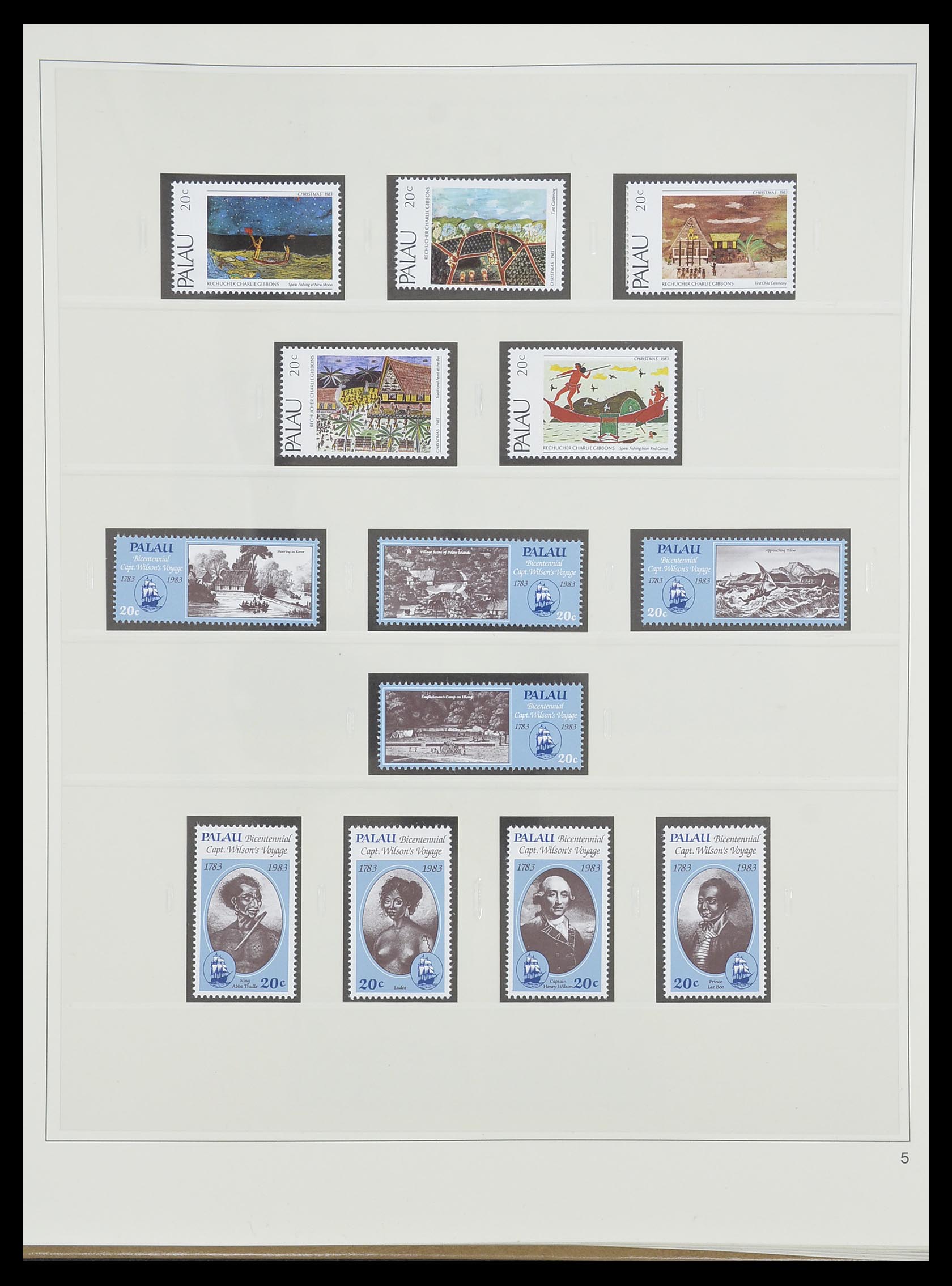 33852 005 - Postzegelverzameling 33852 Palau 1983-1999.