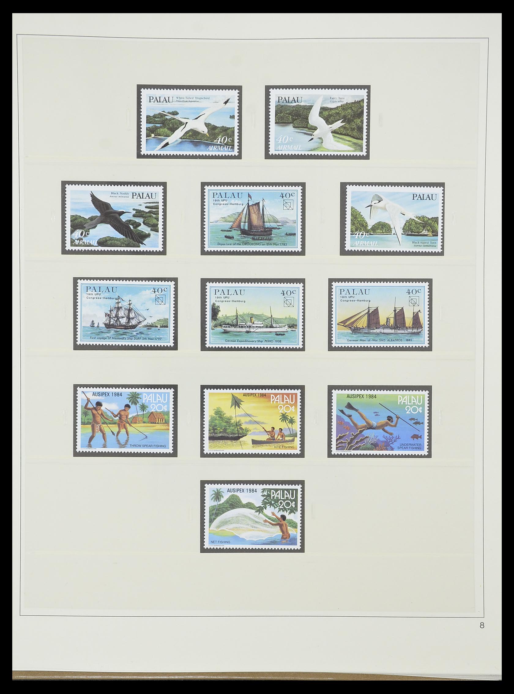 33852 008 - Postzegelverzameling 33852 Palau 1983-1999.