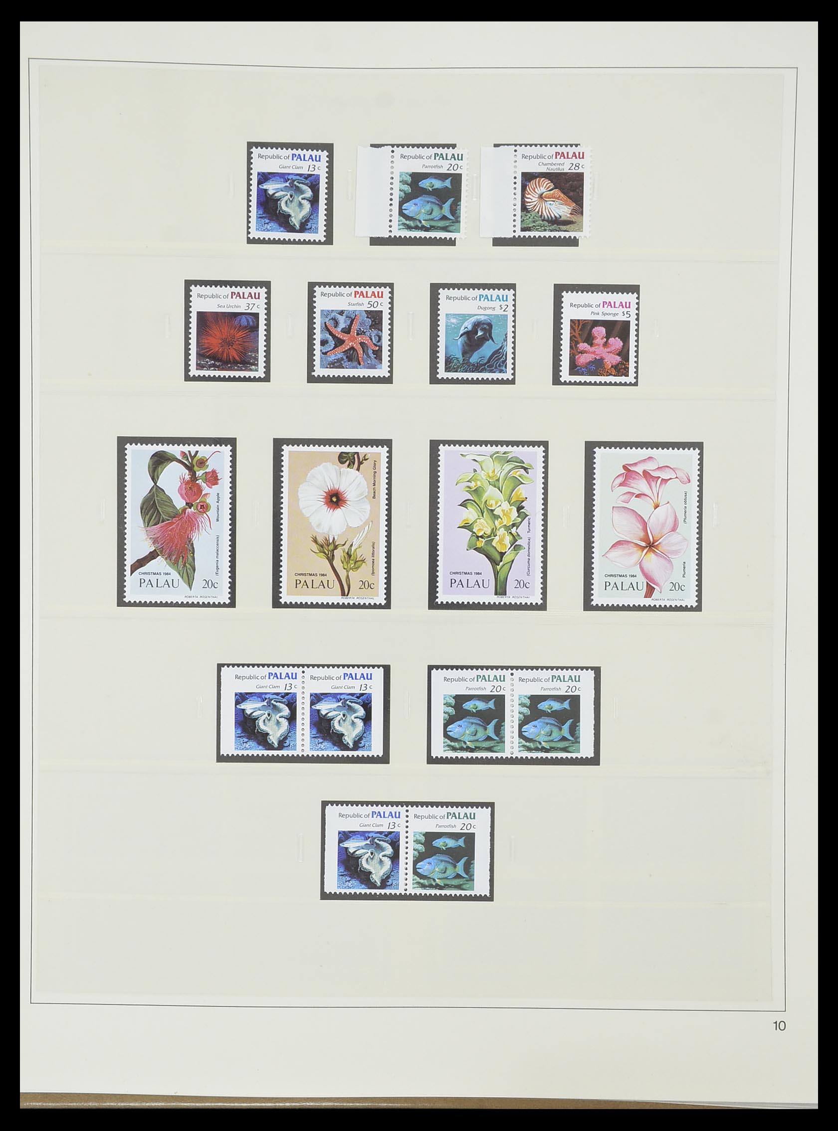 33852 010 - Postzegelverzameling 33852 Palau 1983-1999.