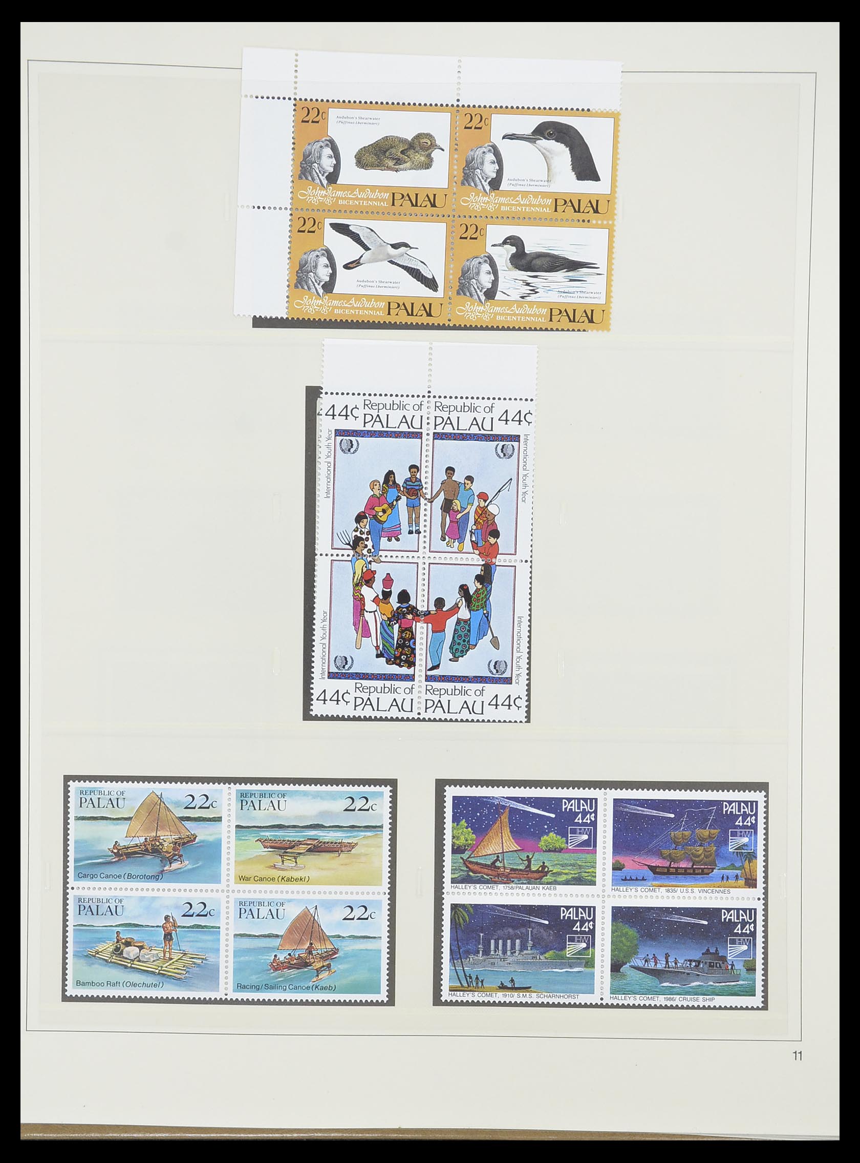 33852 011 - Postzegelverzameling 33852 Palau 1983-1999.