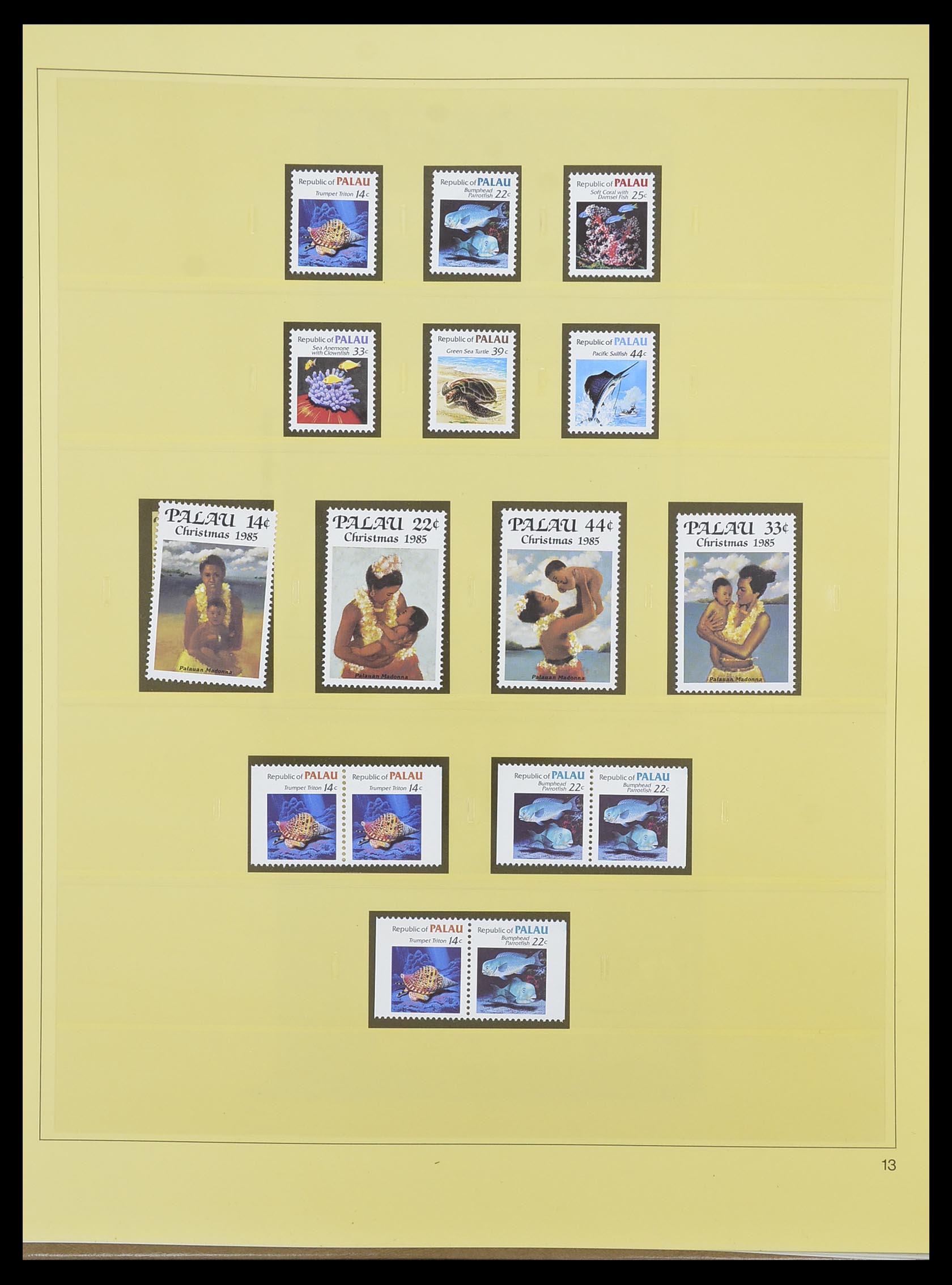 33852 013 - Postzegelverzameling 33852 Palau 1983-1999.