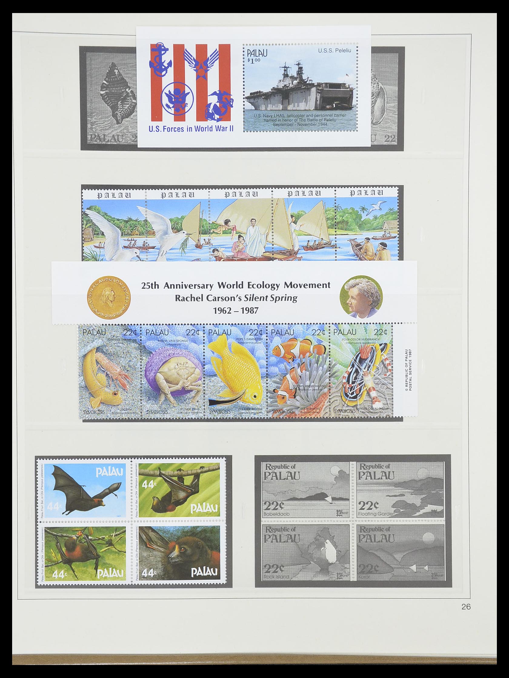 33852 024 - Postzegelverzameling 33852 Palau 1983-1999.