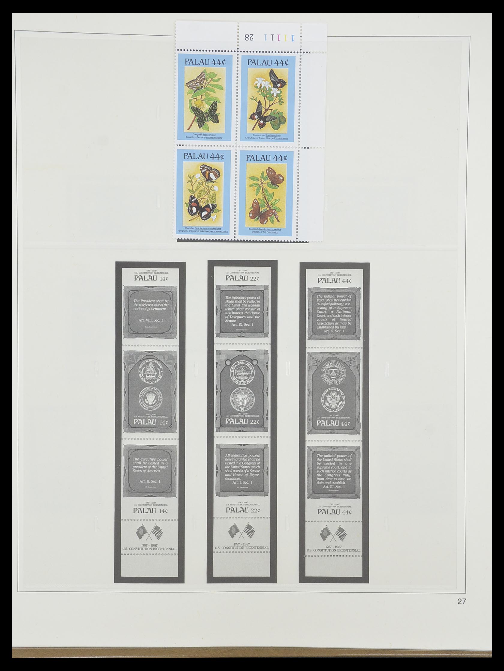 33852 025 - Postzegelverzameling 33852 Palau 1983-1999.