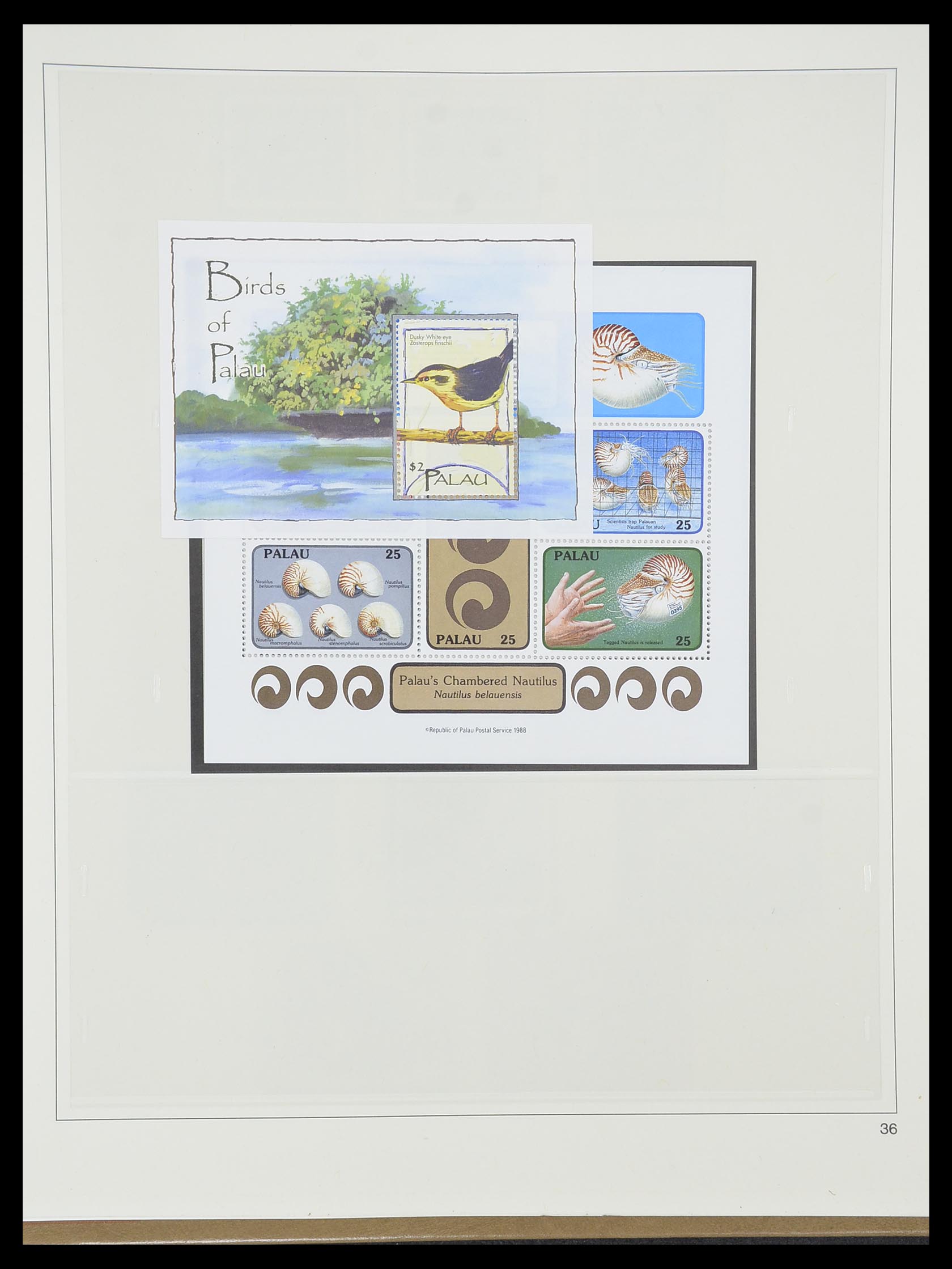 33852 037 - Postzegelverzameling 33852 Palau 1983-1999.