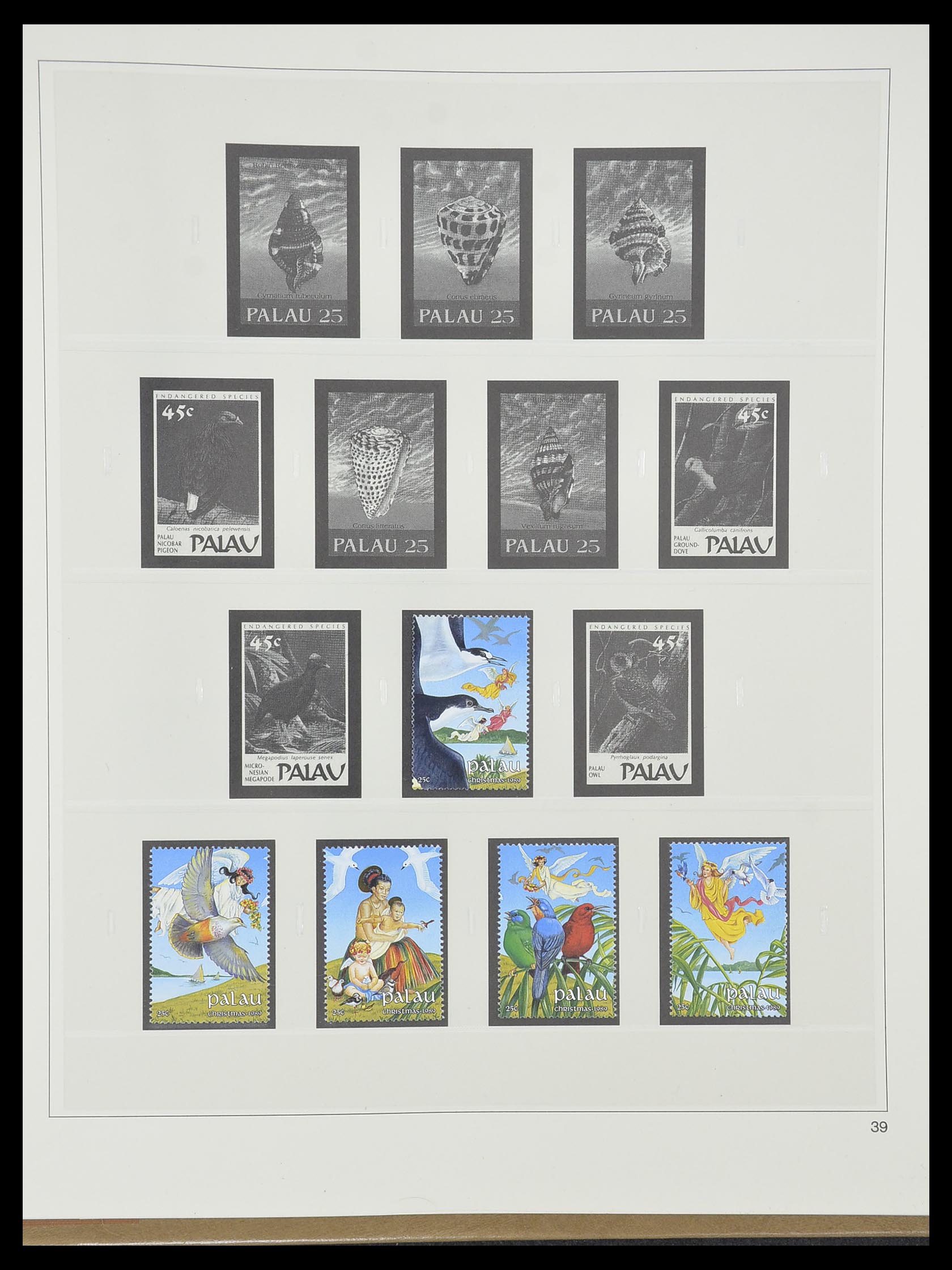 33852 040 - Postzegelverzameling 33852 Palau 1983-1999.