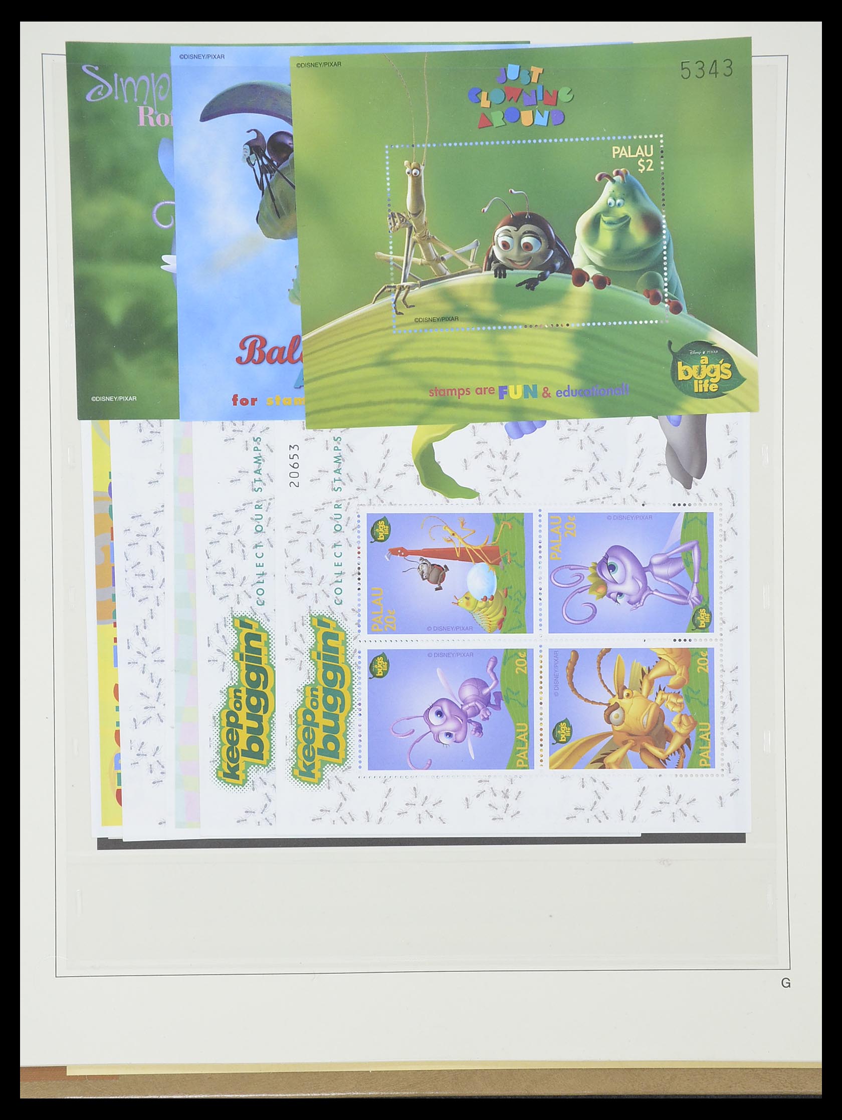 33852 044 - Postzegelverzameling 33852 Palau 1983-1999.