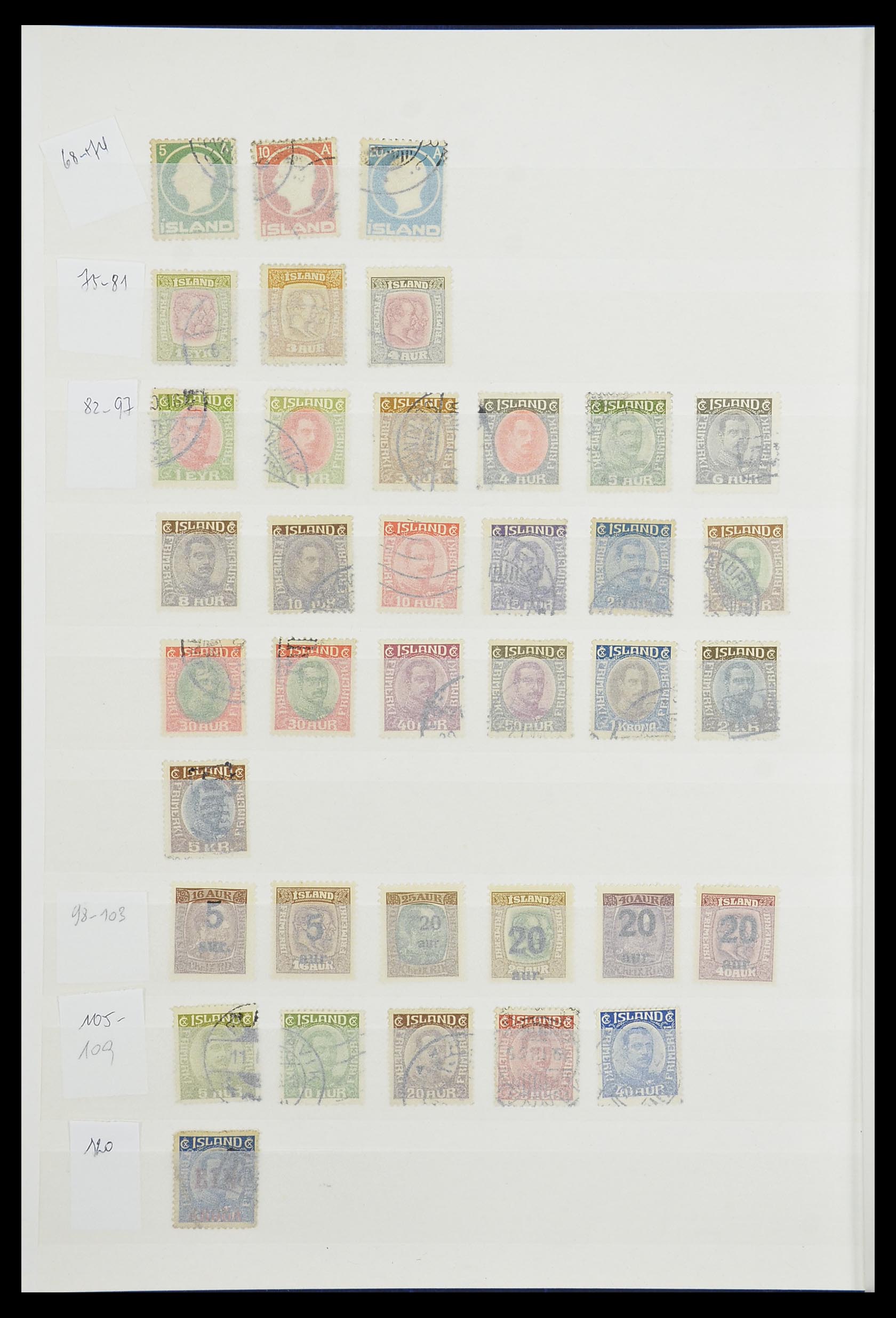 33854 002 - Postzegelverzameling 33854 IJsland 1876-2005.