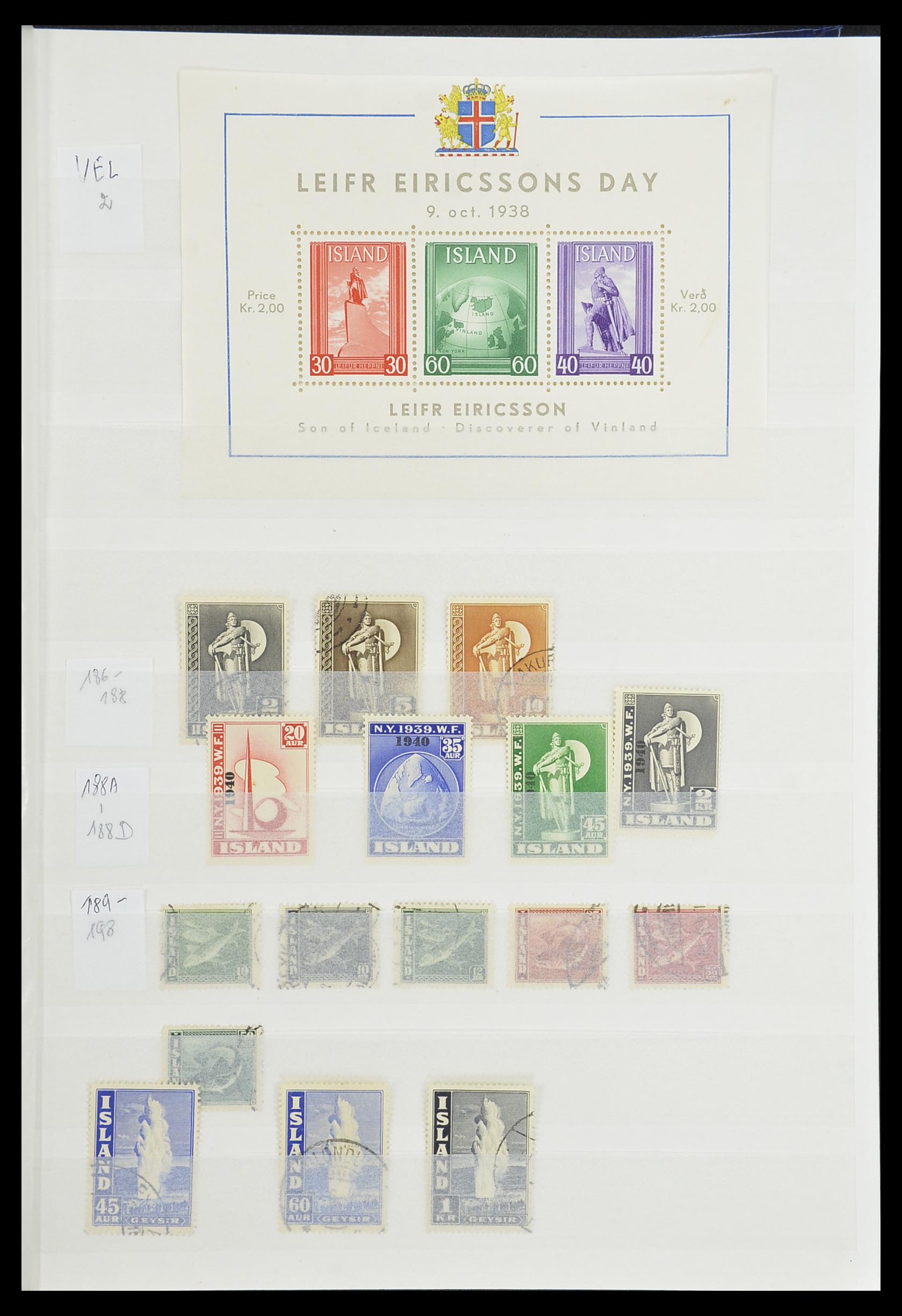 33854 005 - Postzegelverzameling 33854 IJsland 1876-2005.
