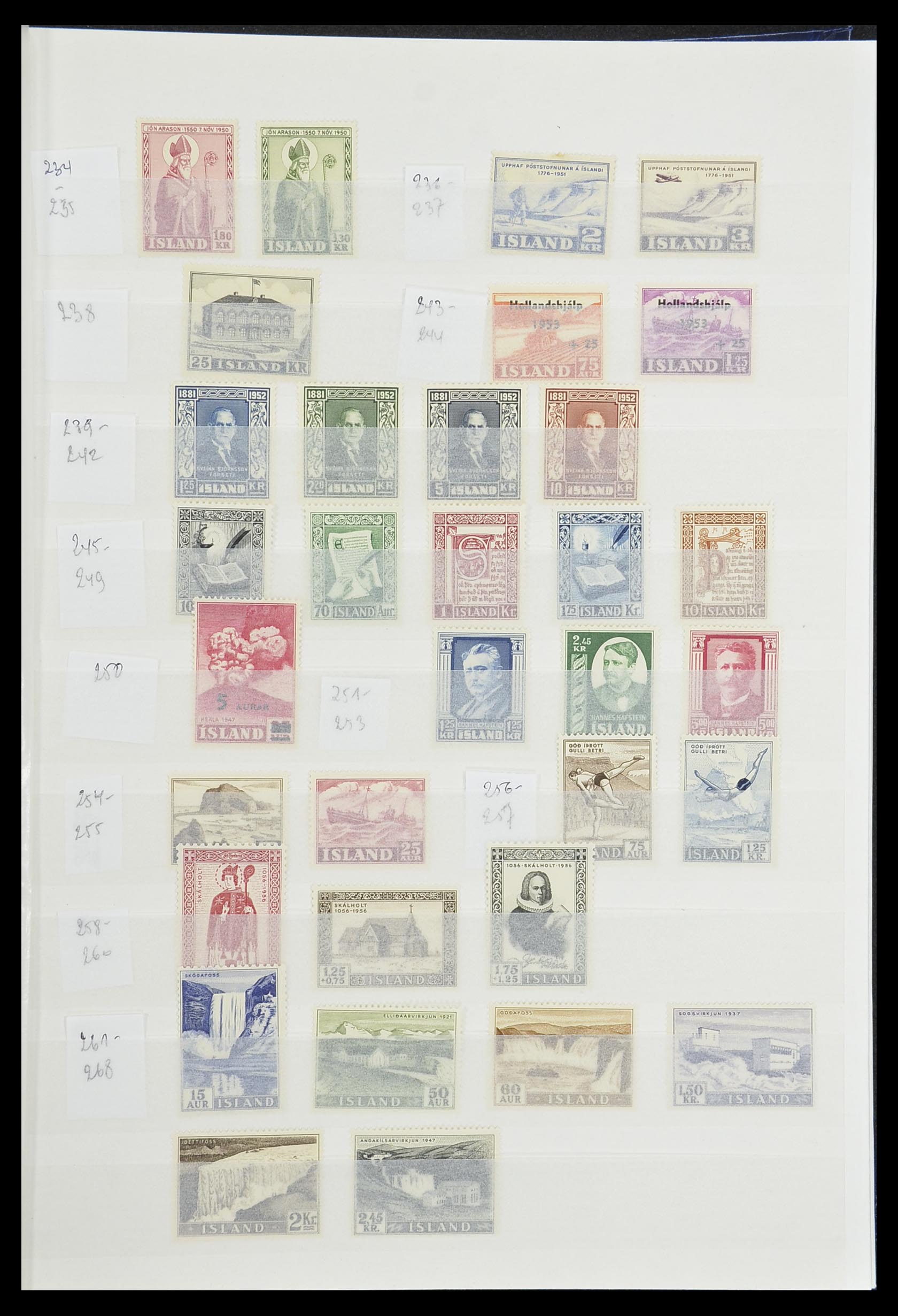 33854 007 - Postzegelverzameling 33854 IJsland 1876-2005.