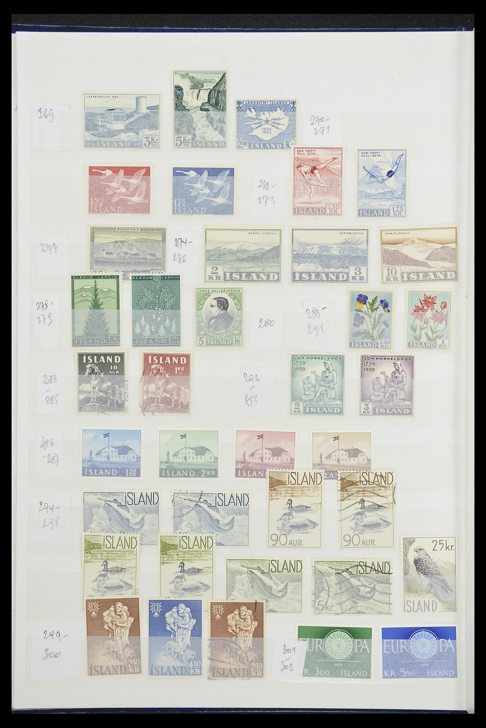 33854 008 - Postzegelverzameling 33854 IJsland 1876-2005.