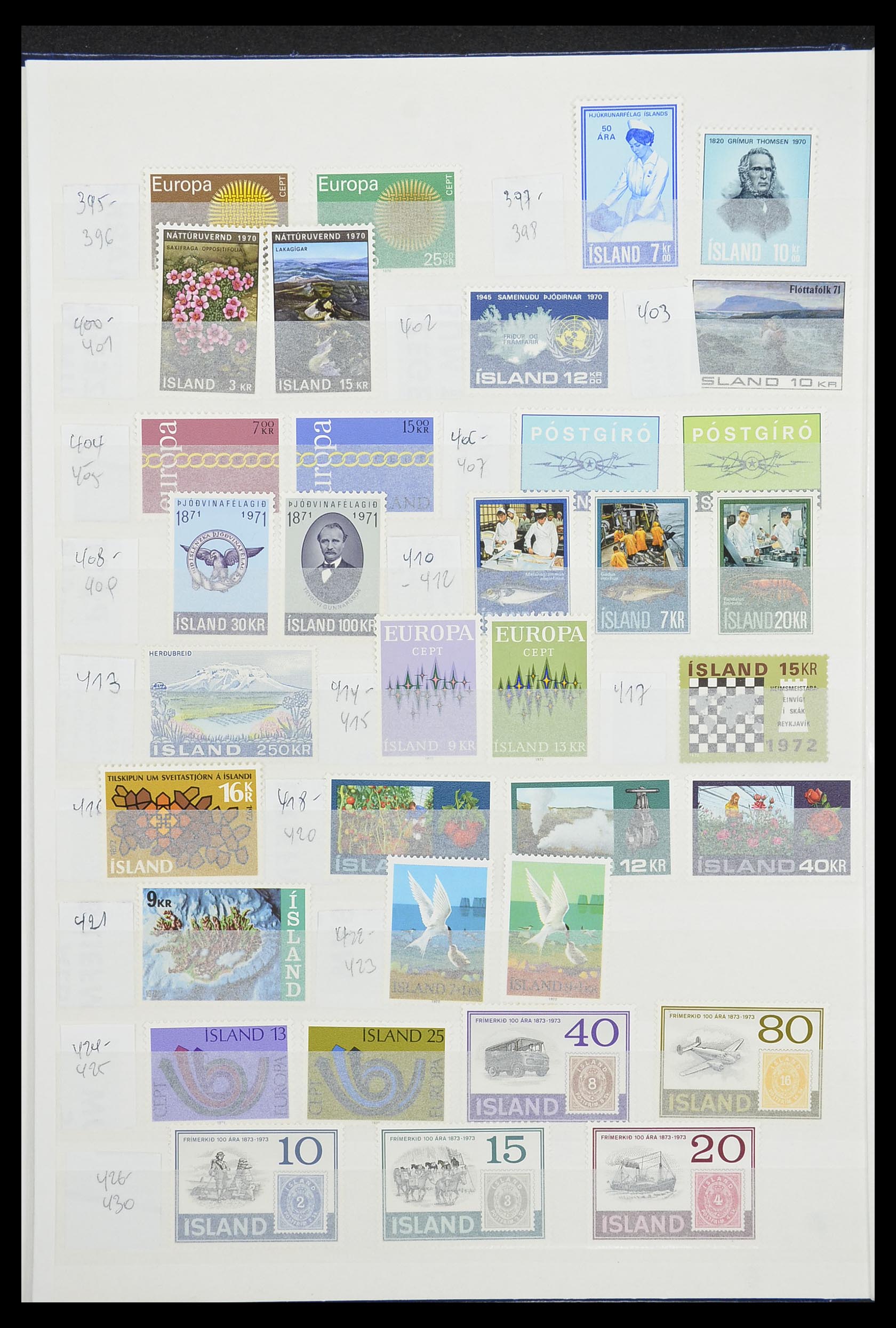 33854 012 - Stamp collection 33854 Iceland 1876-2005.