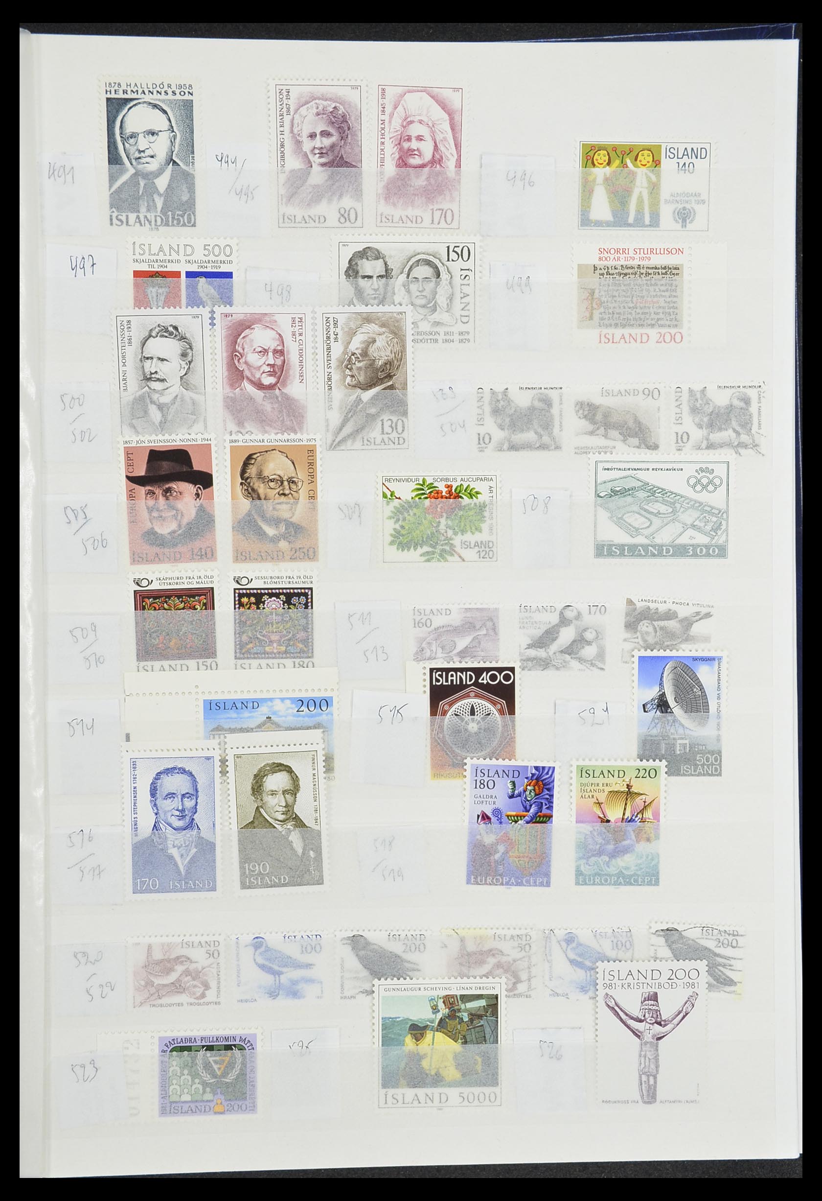 33854 015 - Postzegelverzameling 33854 IJsland 1876-2005.
