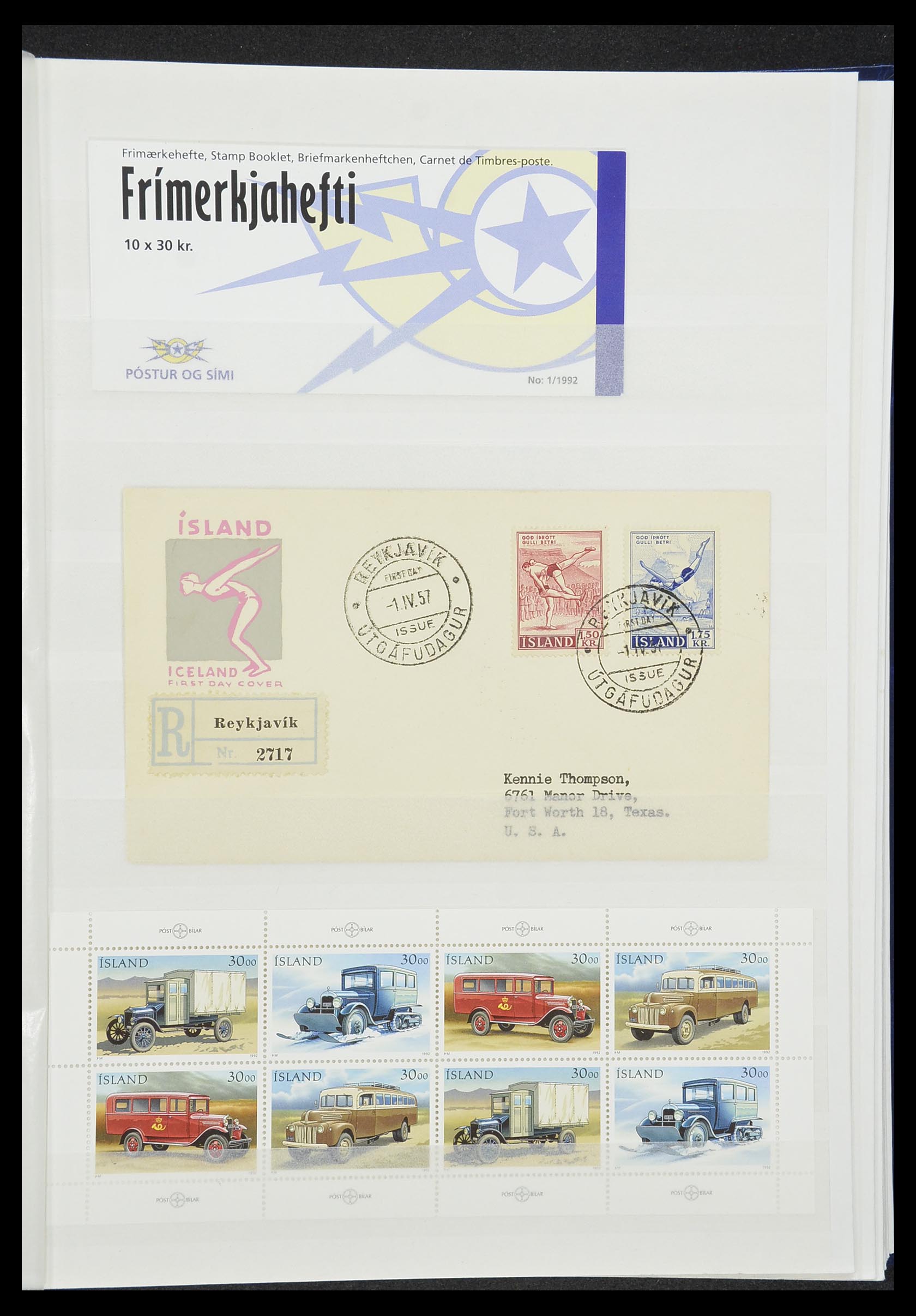 33854 024 - Postzegelverzameling 33854 IJsland 1876-2005.