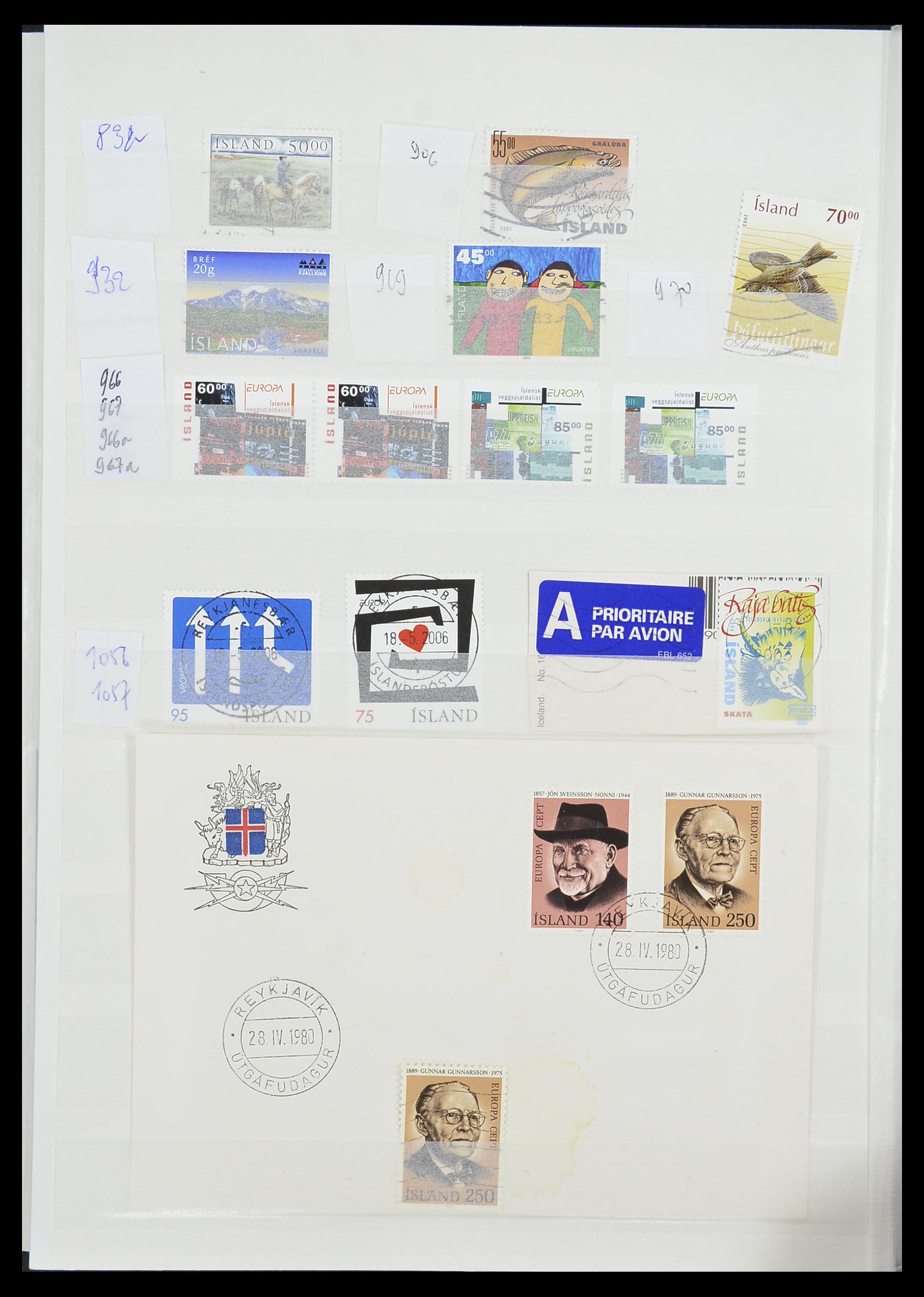 33854 038 - Postzegelverzameling 33854 IJsland 1876-2005.