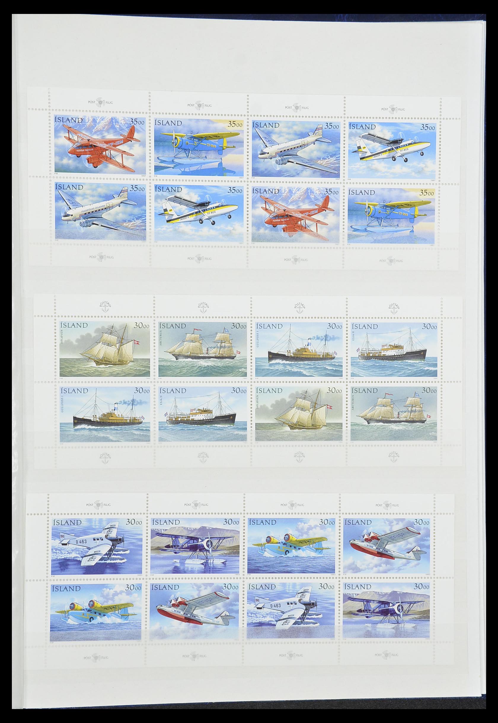33854 040 - Stamp collection 33854 Iceland 1876-2005.