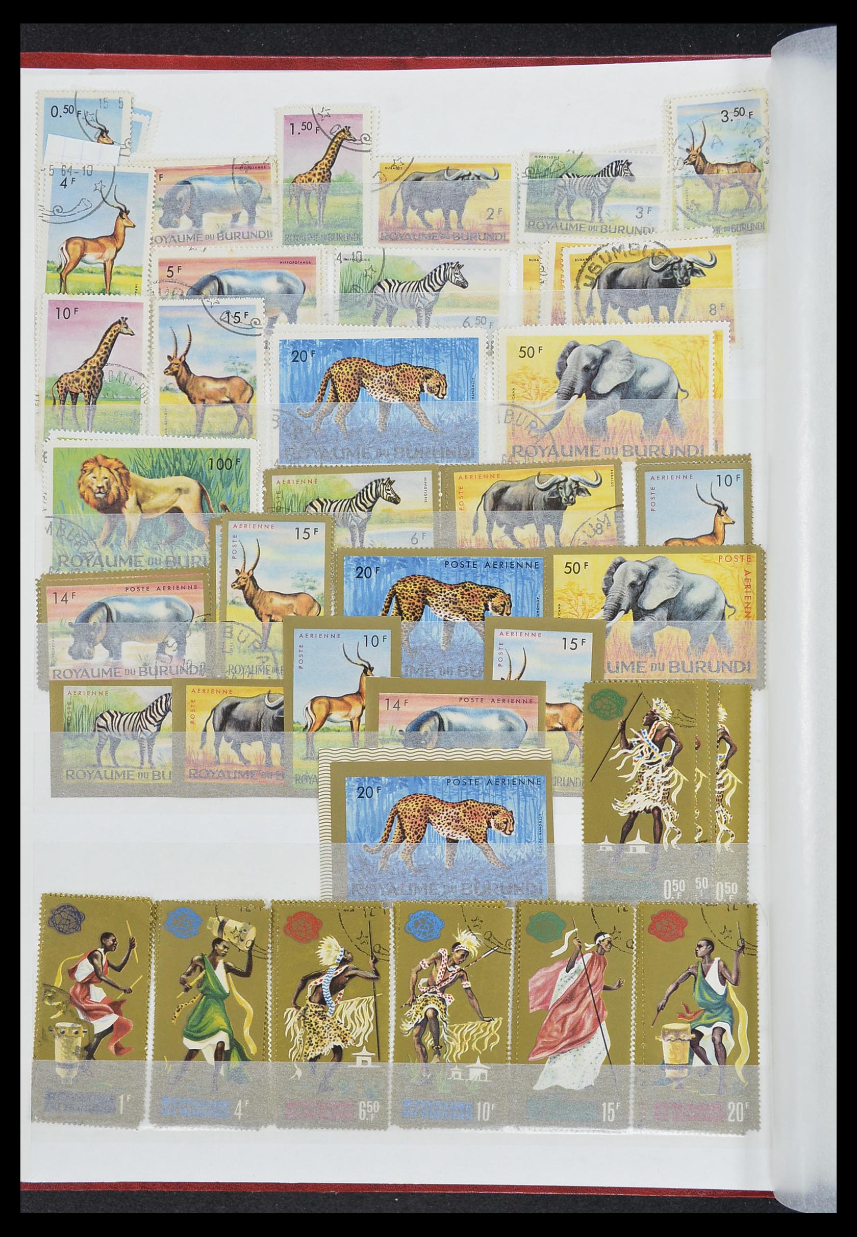 33855 004 - Postzegelverzameling 33855 Burundi 1962-1974.