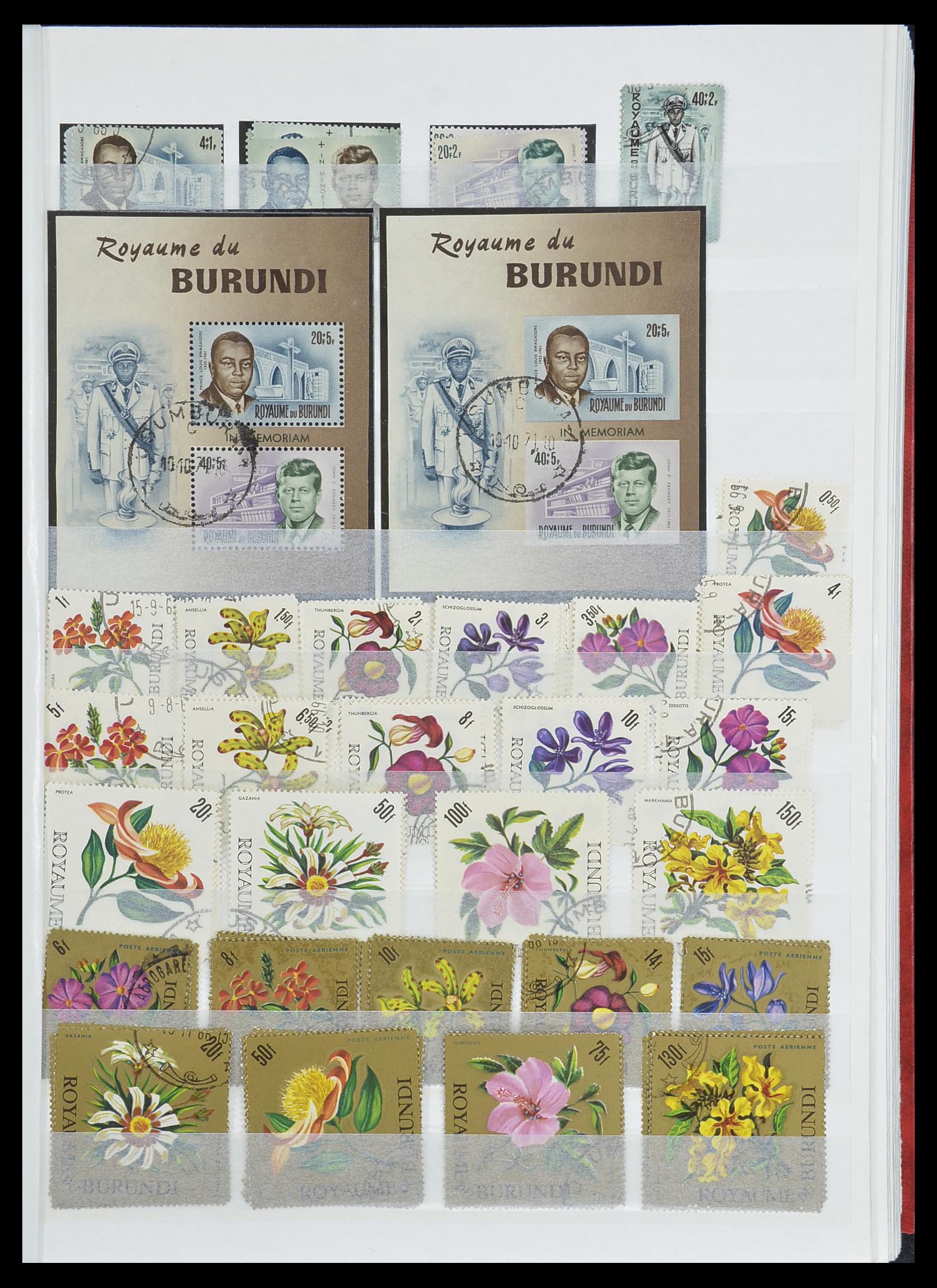 33855 011 - Postzegelverzameling 33855 Burundi 1962-1974.